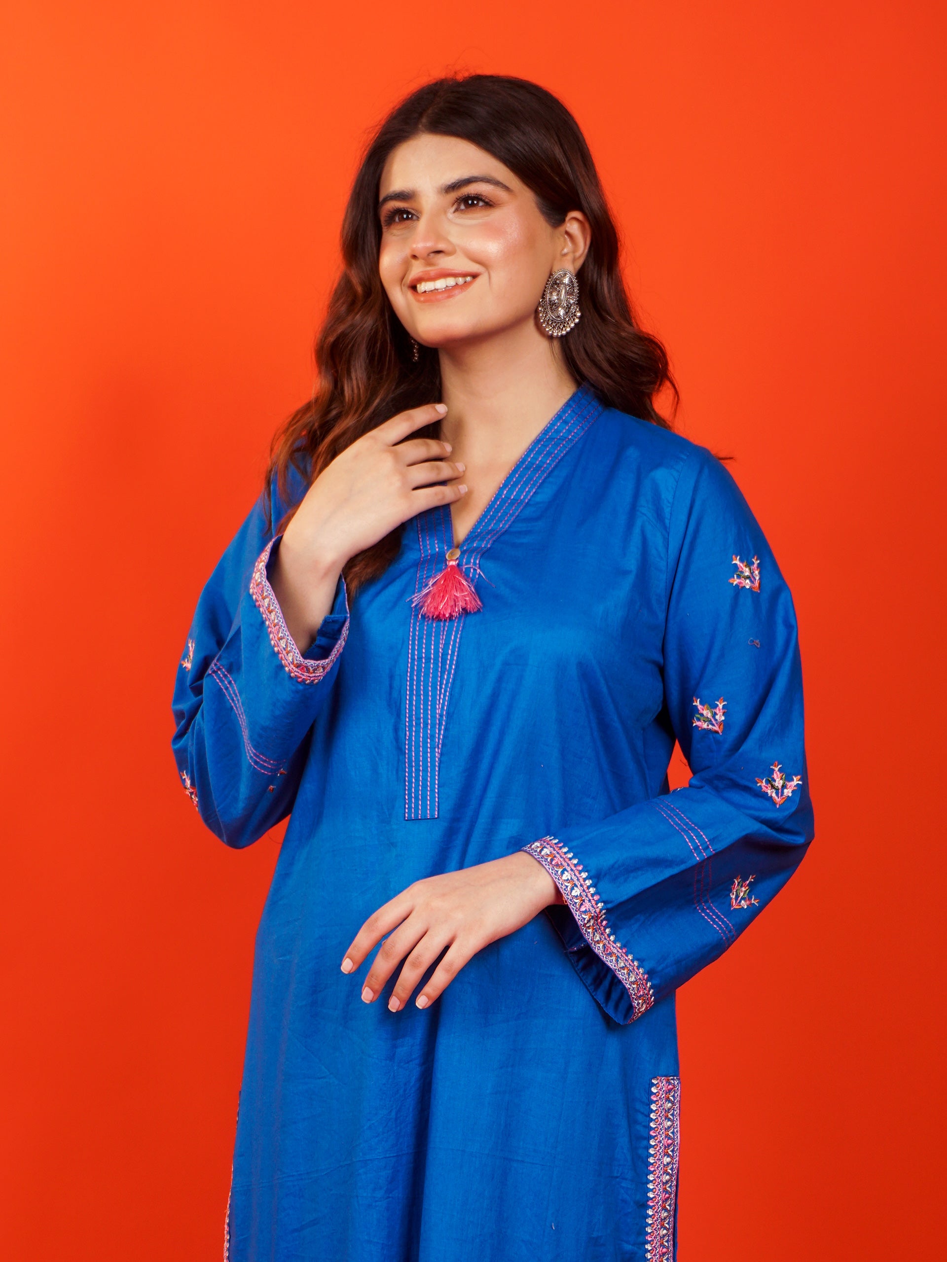 Blue Embroidered 2 pc - 54948