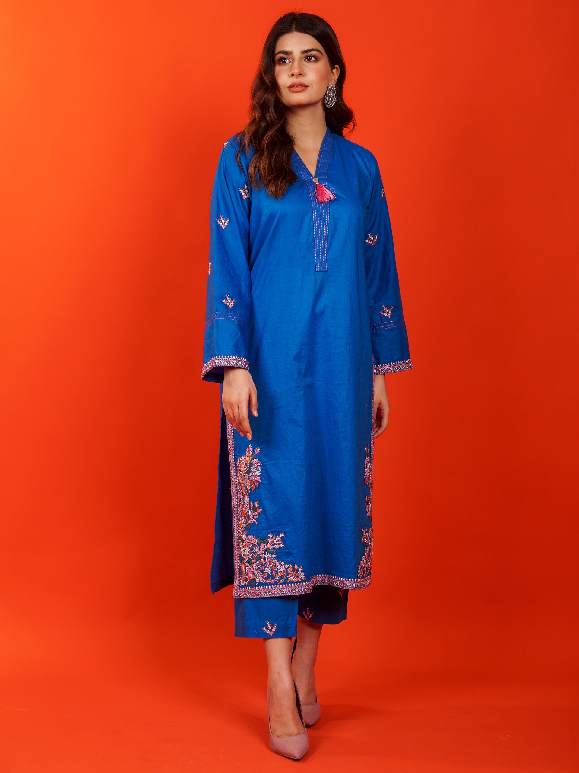 Blue Embroidered 2 pc - 54948