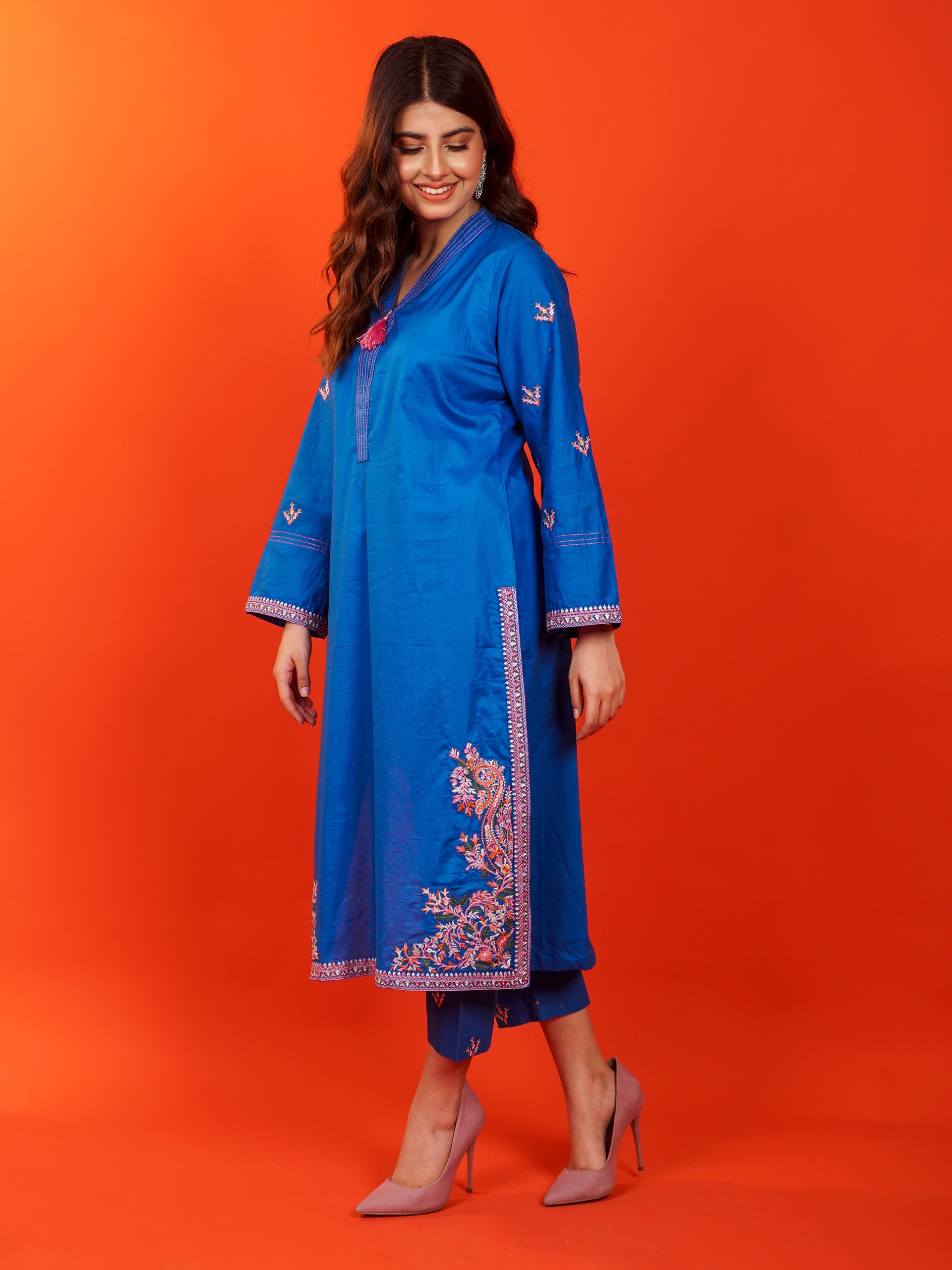 Blue Embroidered 2 pc - 54948