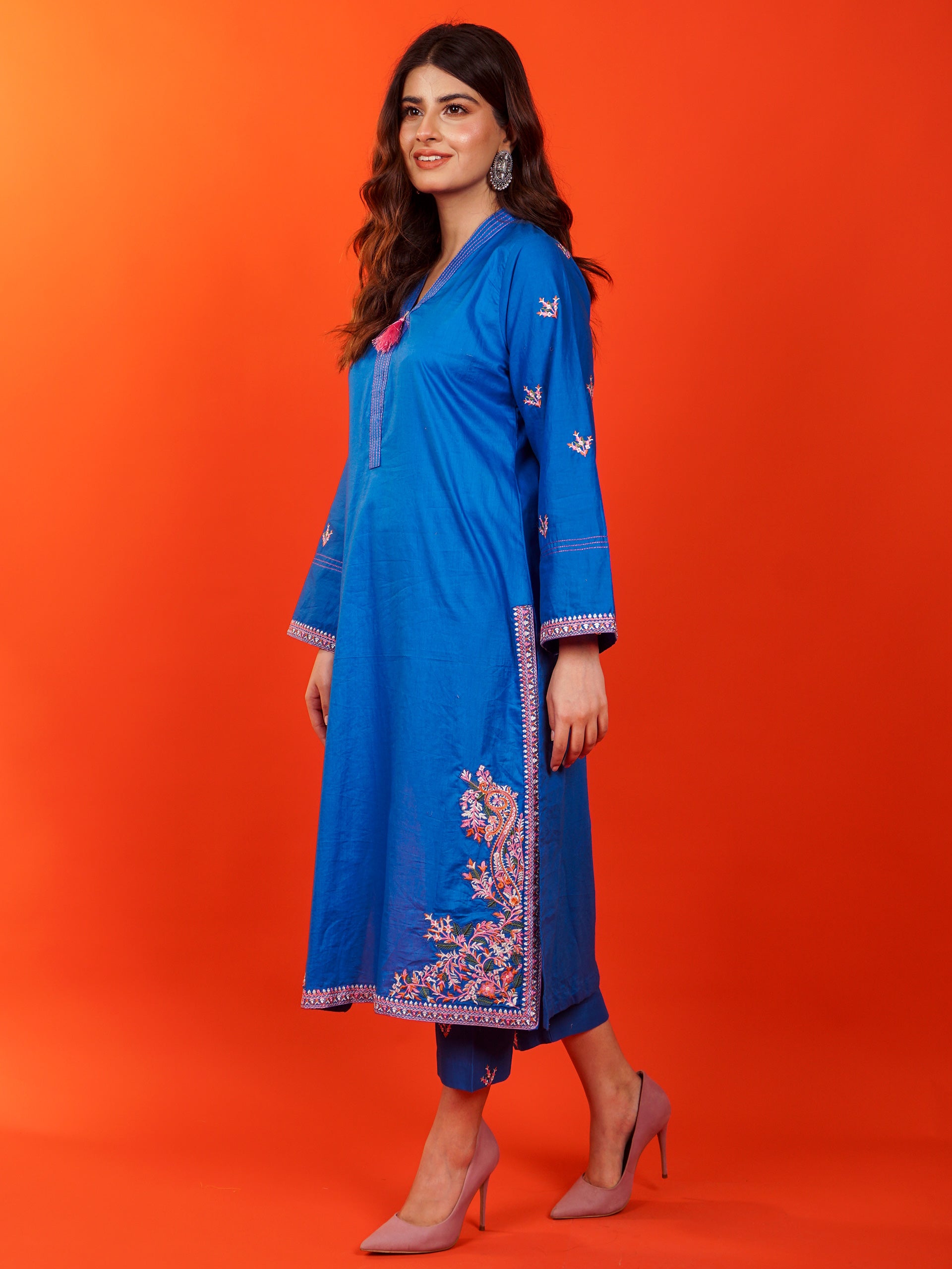 Blue Embroidered 2 pc - 54948