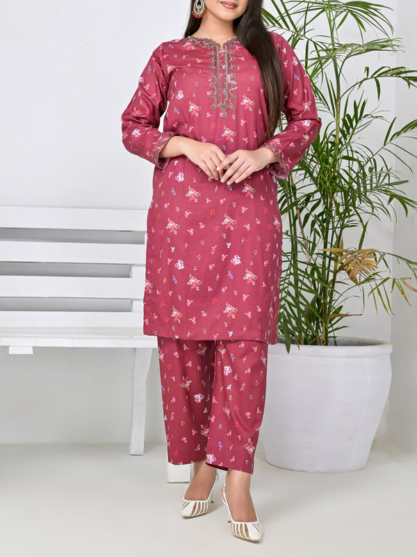 Maroon Embroidered 2 pc - 50170