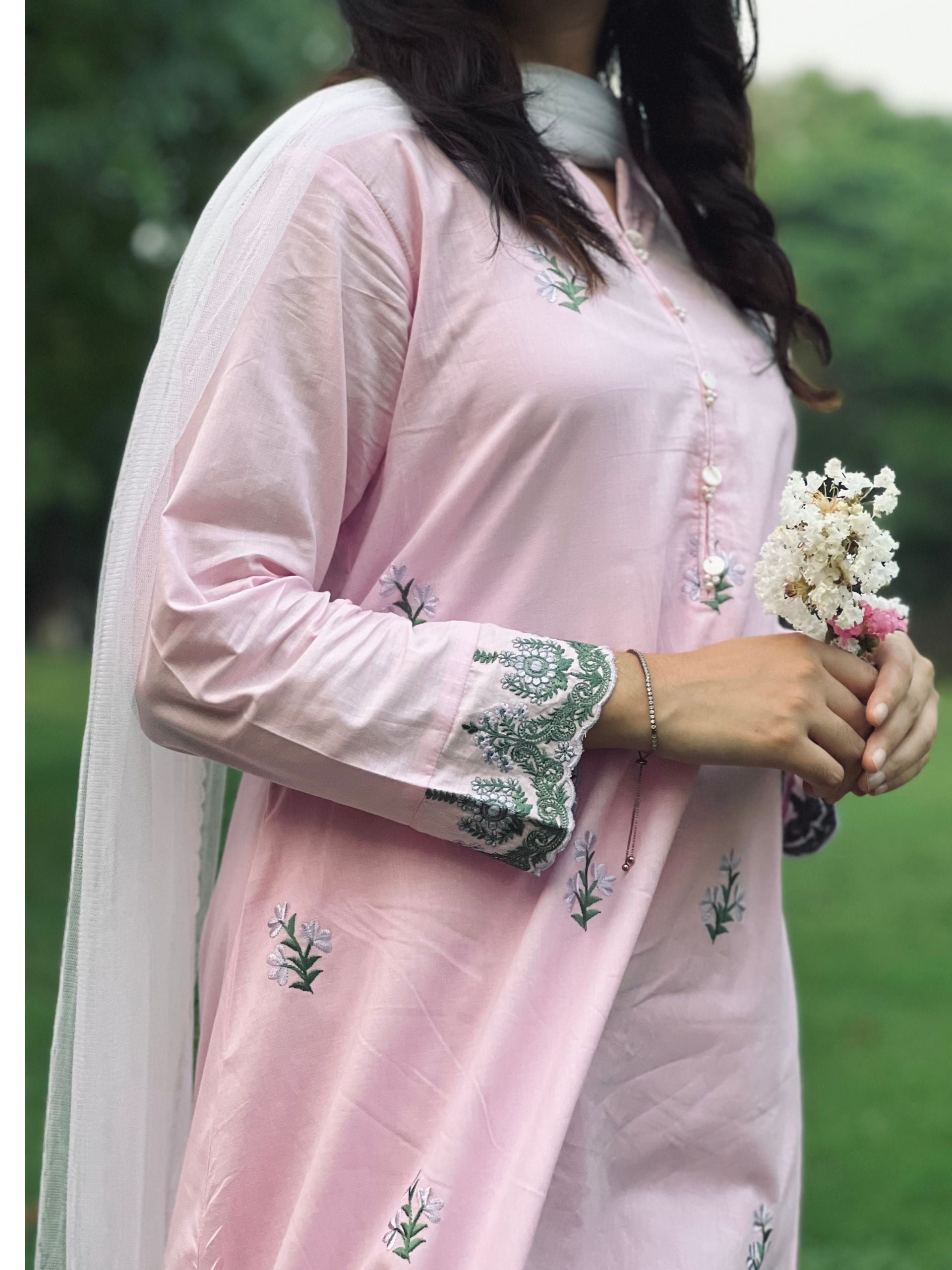 Light Pink Embroidered 2 pc - 54951