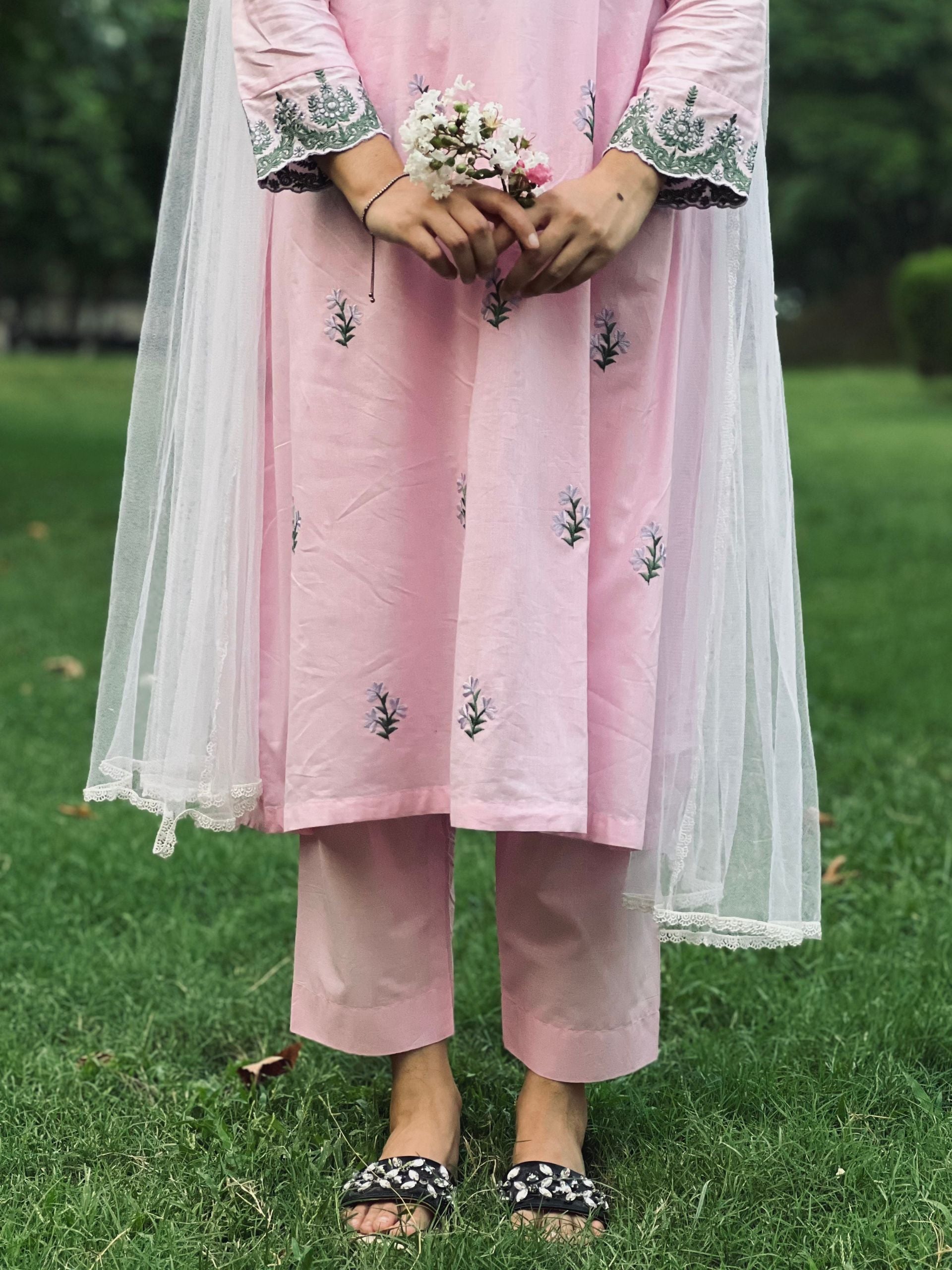 Light Pink Embroidered 2 pc - 54951