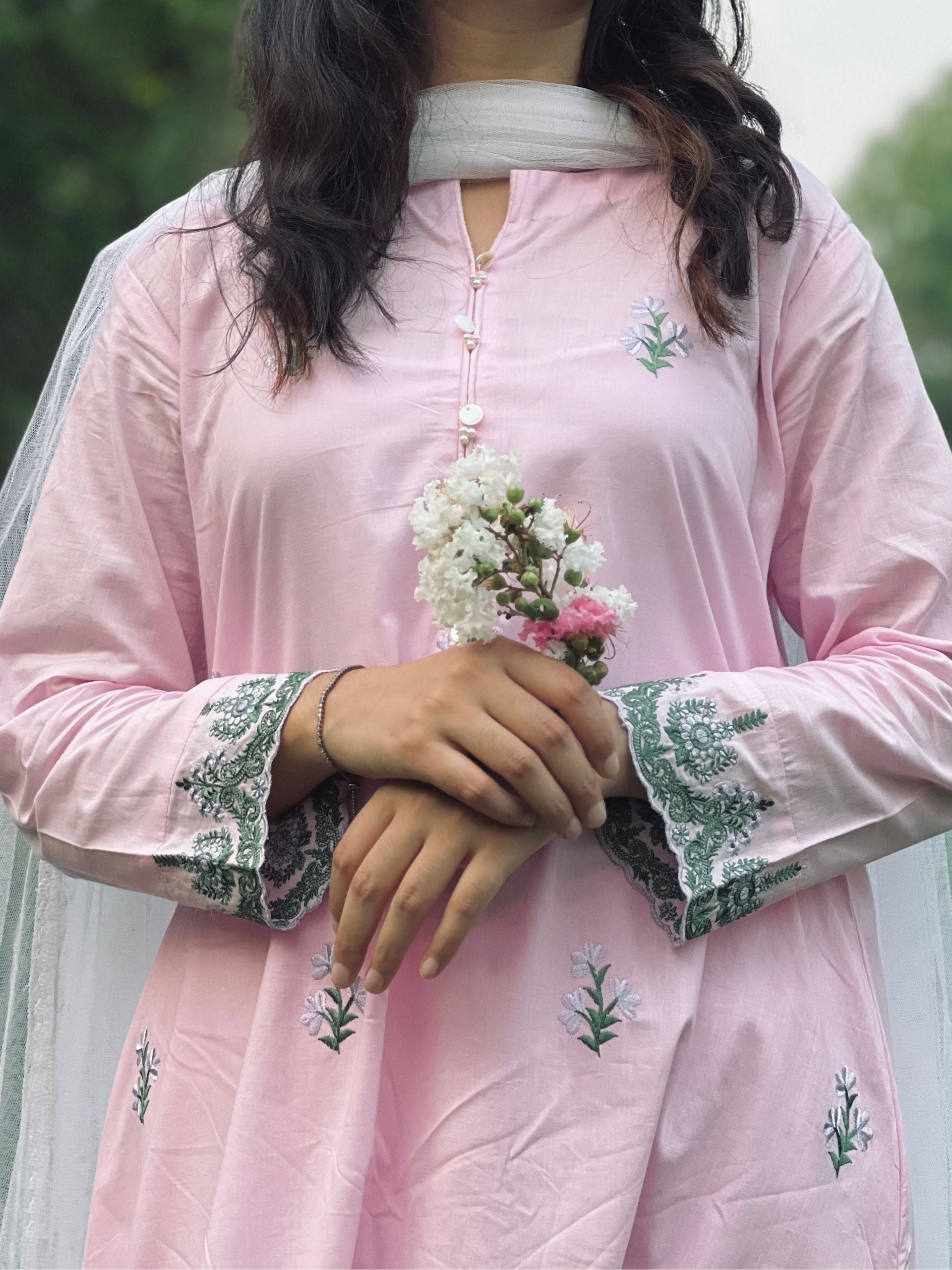 Light Pink Embroidered 2 pc - 54951