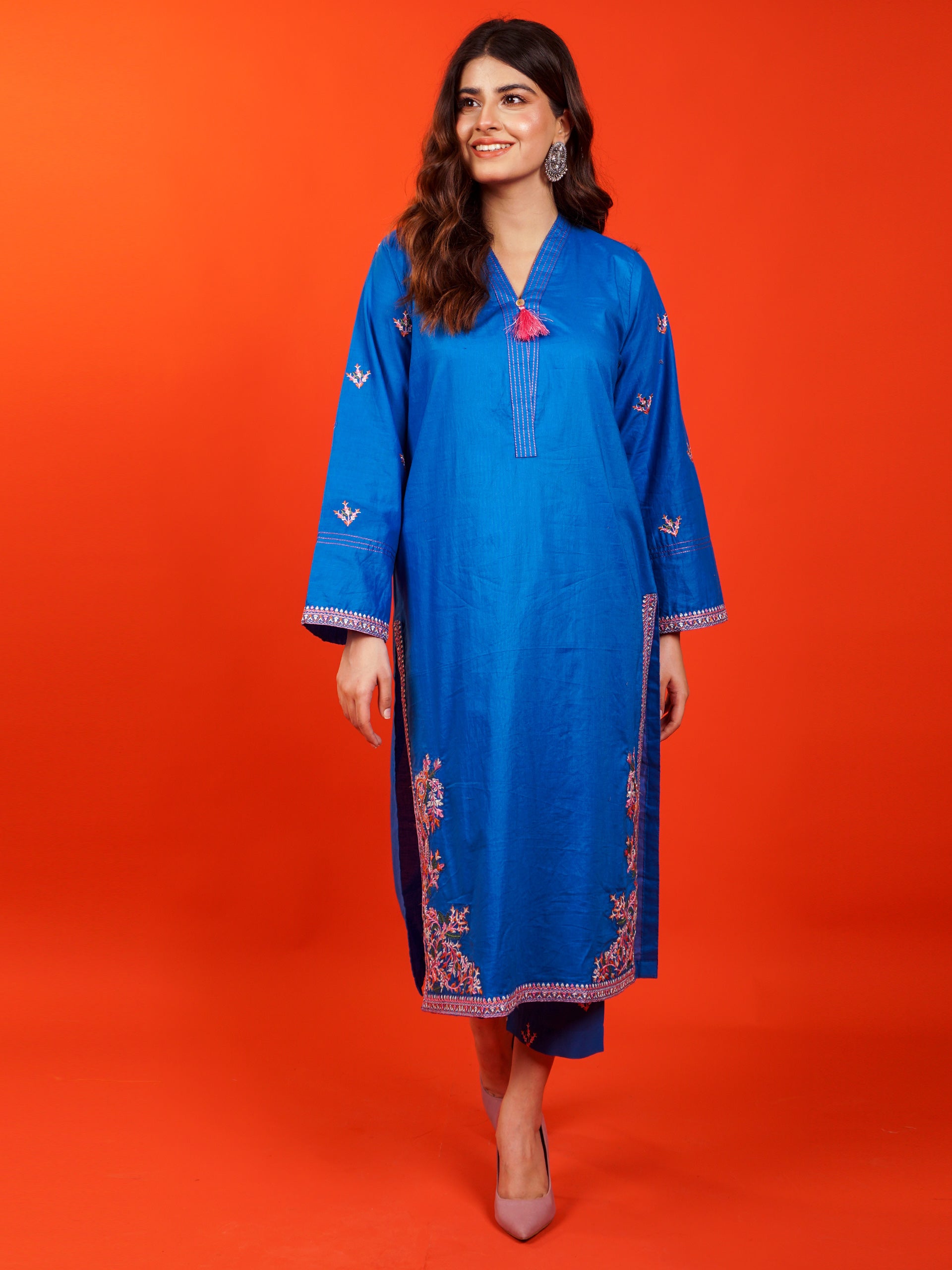 Blue Embroidered 2 pc - 54948