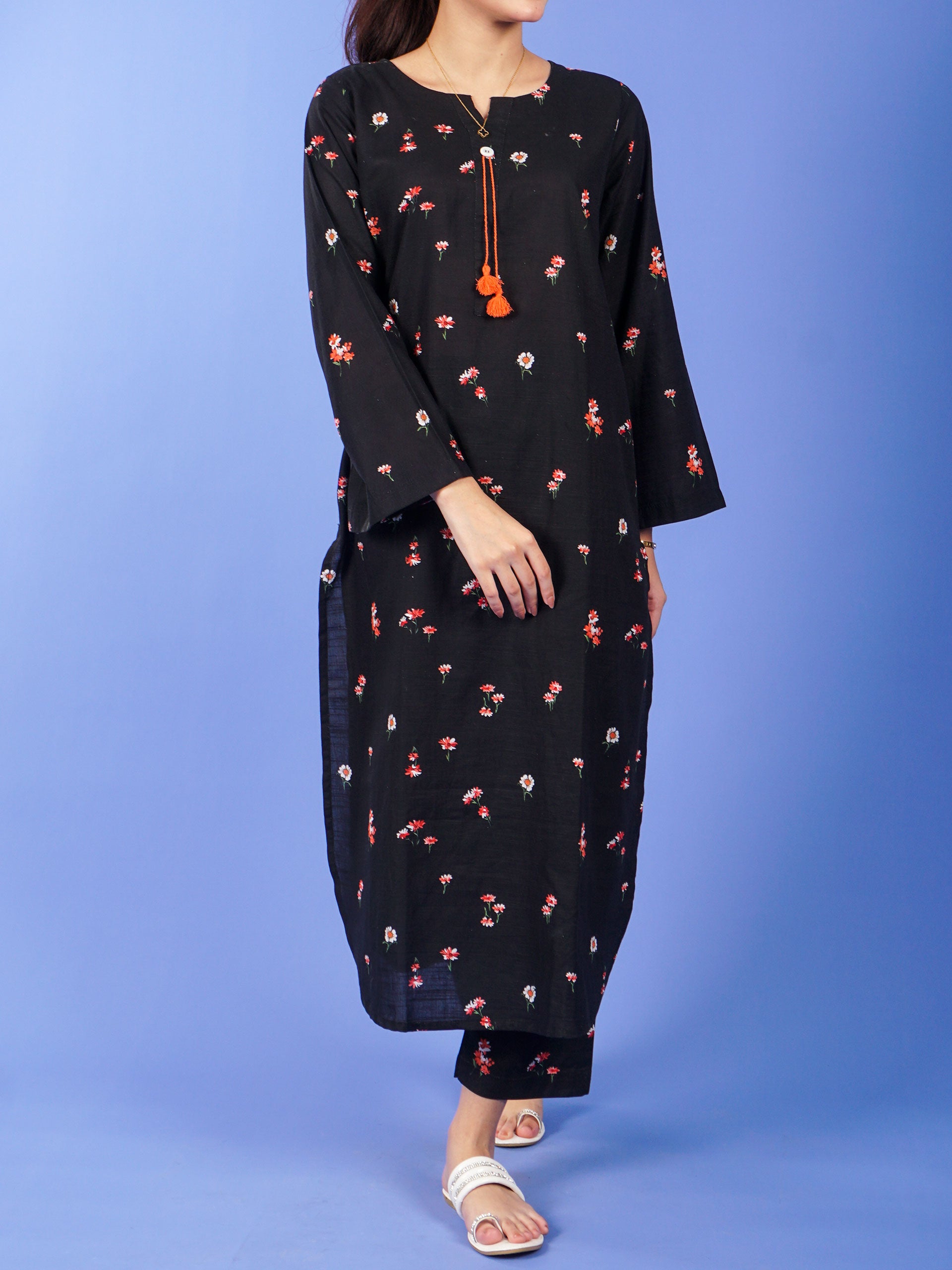 Black Digital Printed 2 pc - 55050