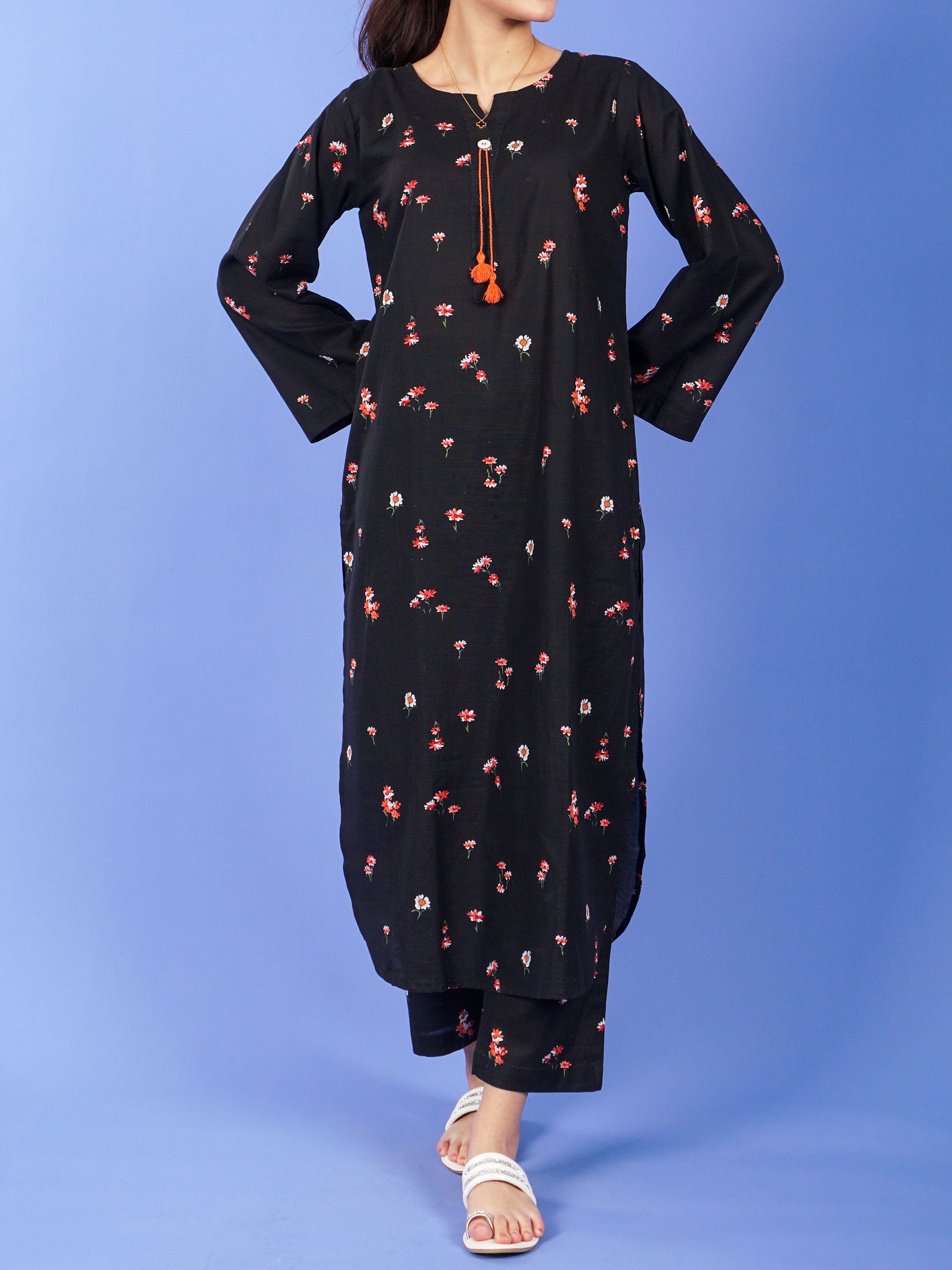 Black Digital Printed 2 pc - 55050