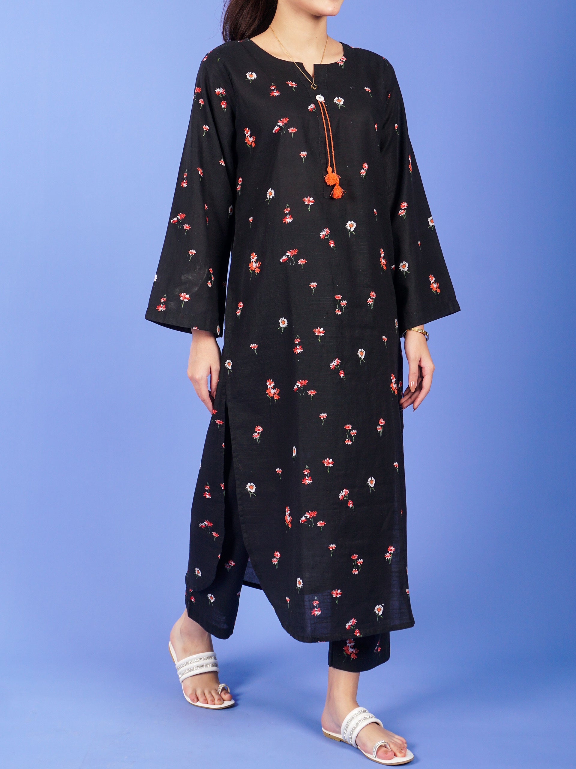 Black Digital Printed 2 pc - 55050
