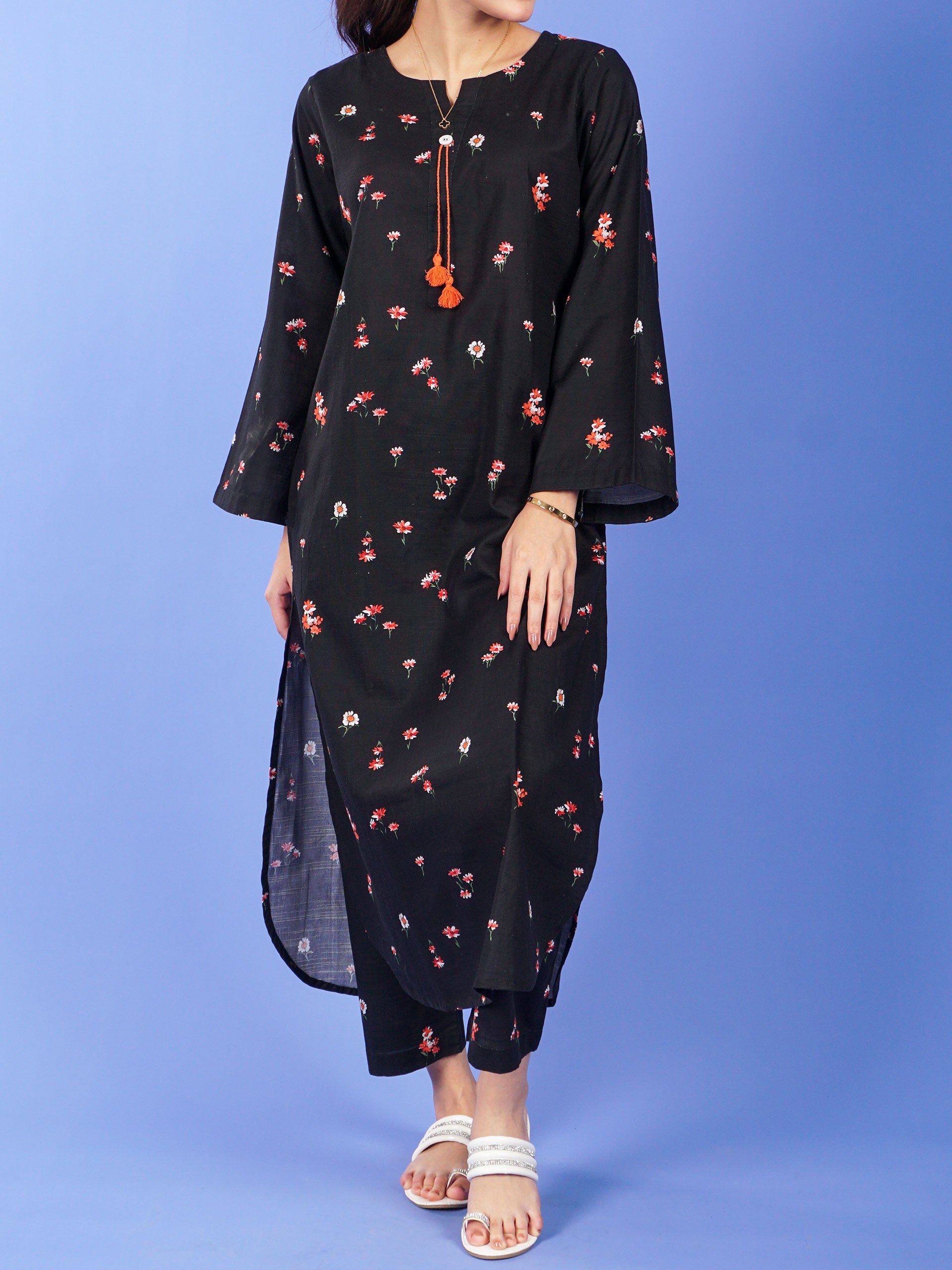 Black Digital Printed 2 pc - 55050