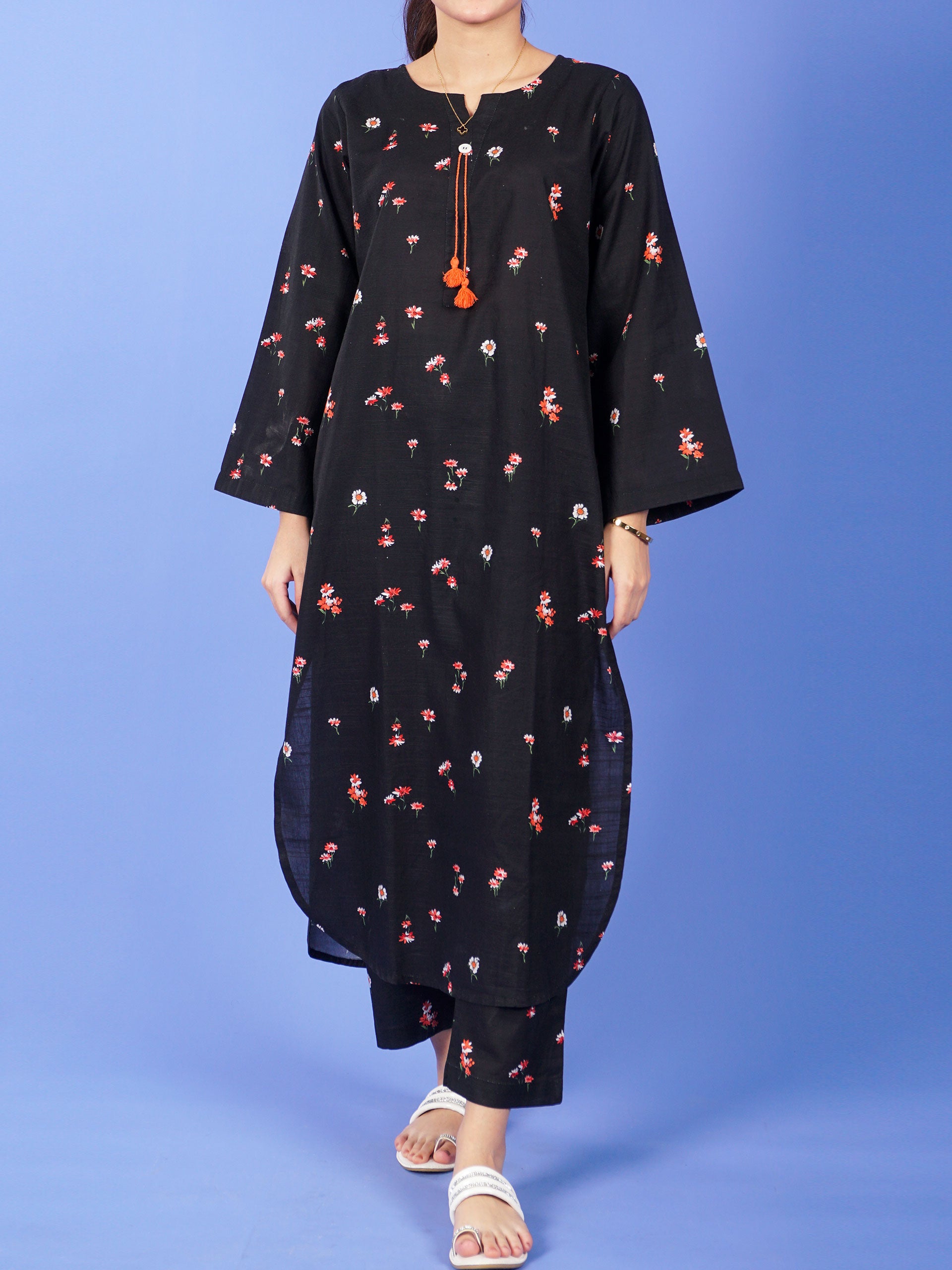 Black Digital Printed 2 pc - 55050