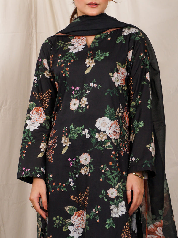 Black Printed 2 pc - 50110