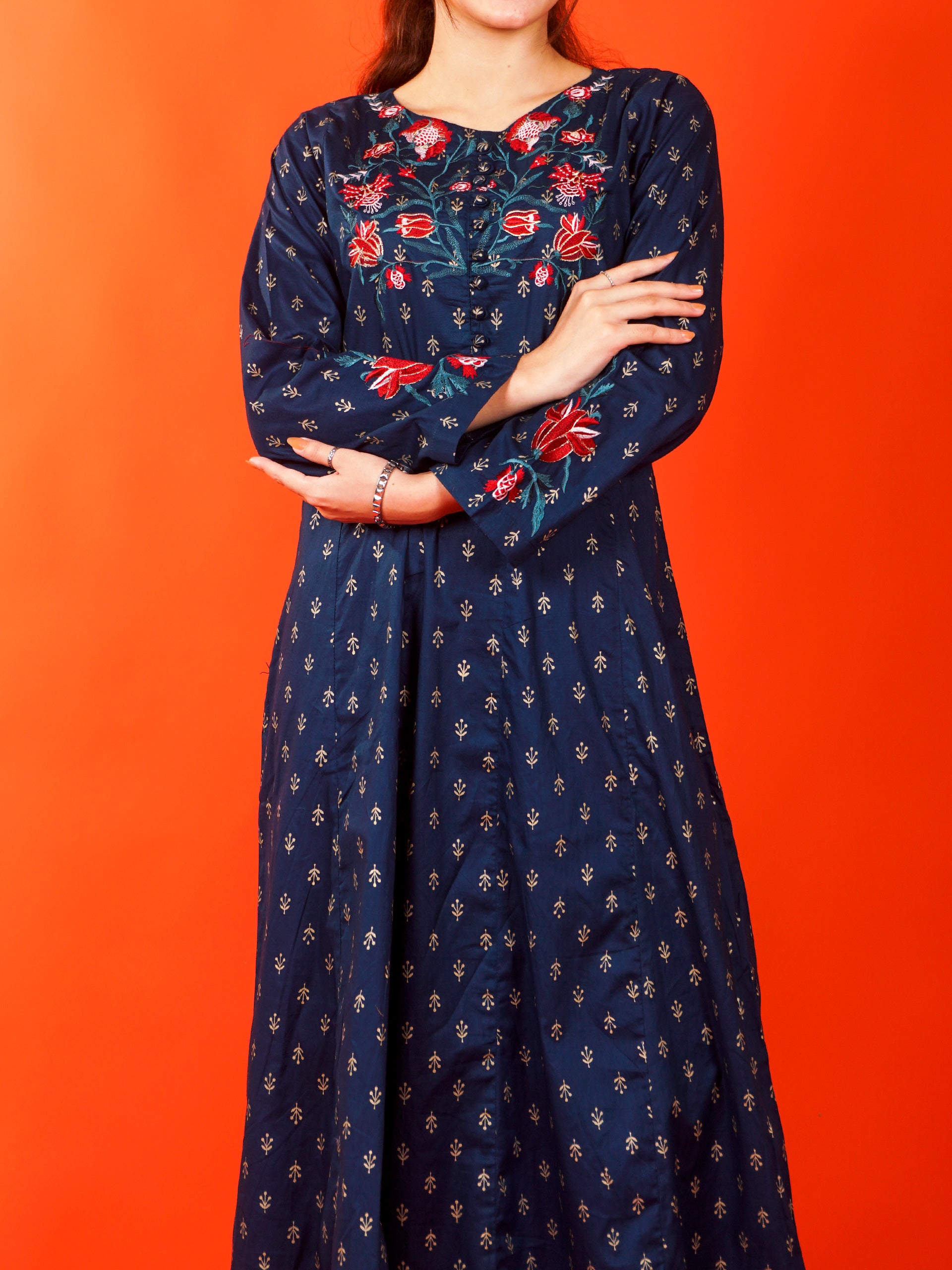 Blue Embroidered 2 pc - 54981