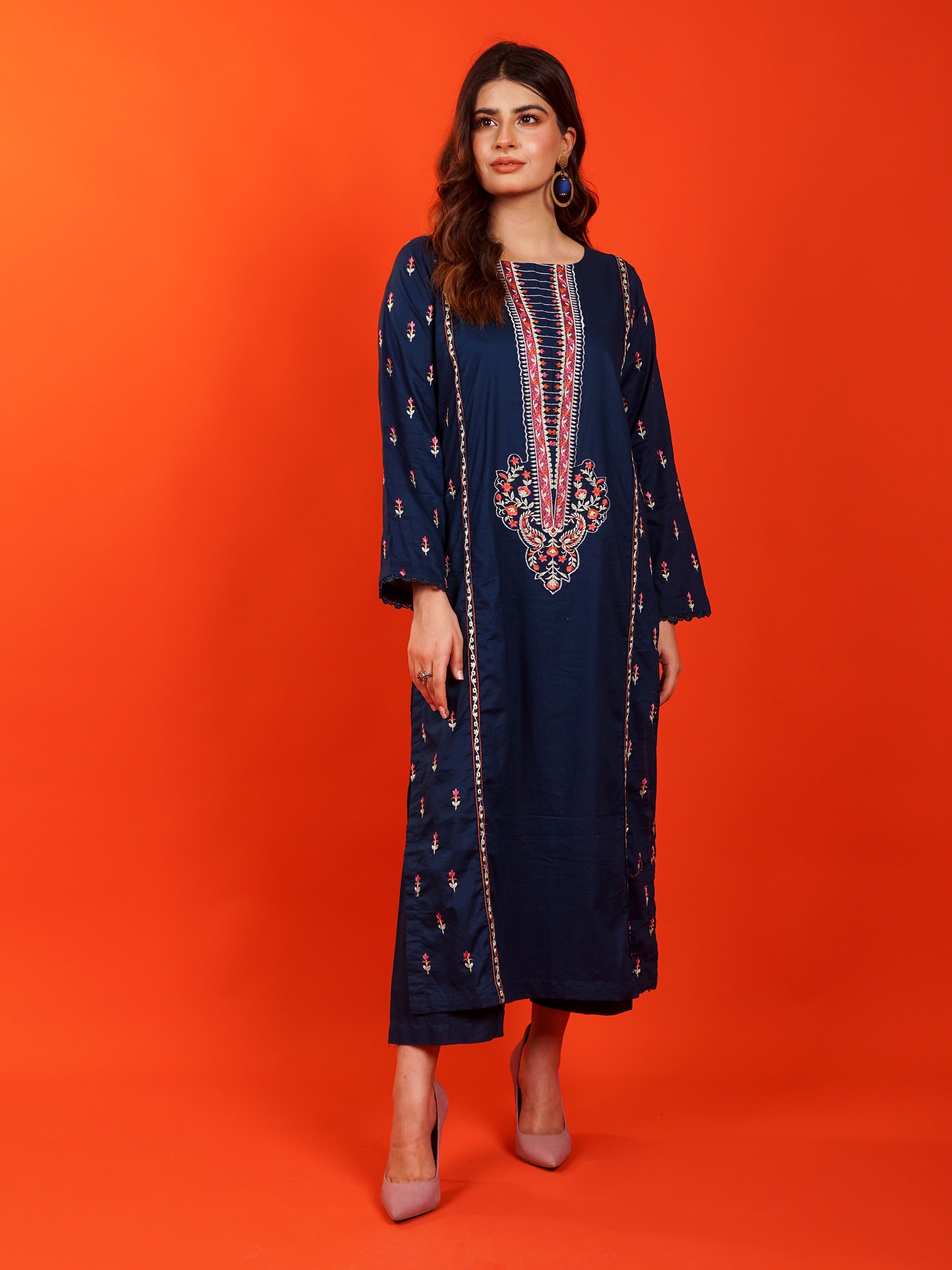 Blue Embroidered 2 pc - 54942
