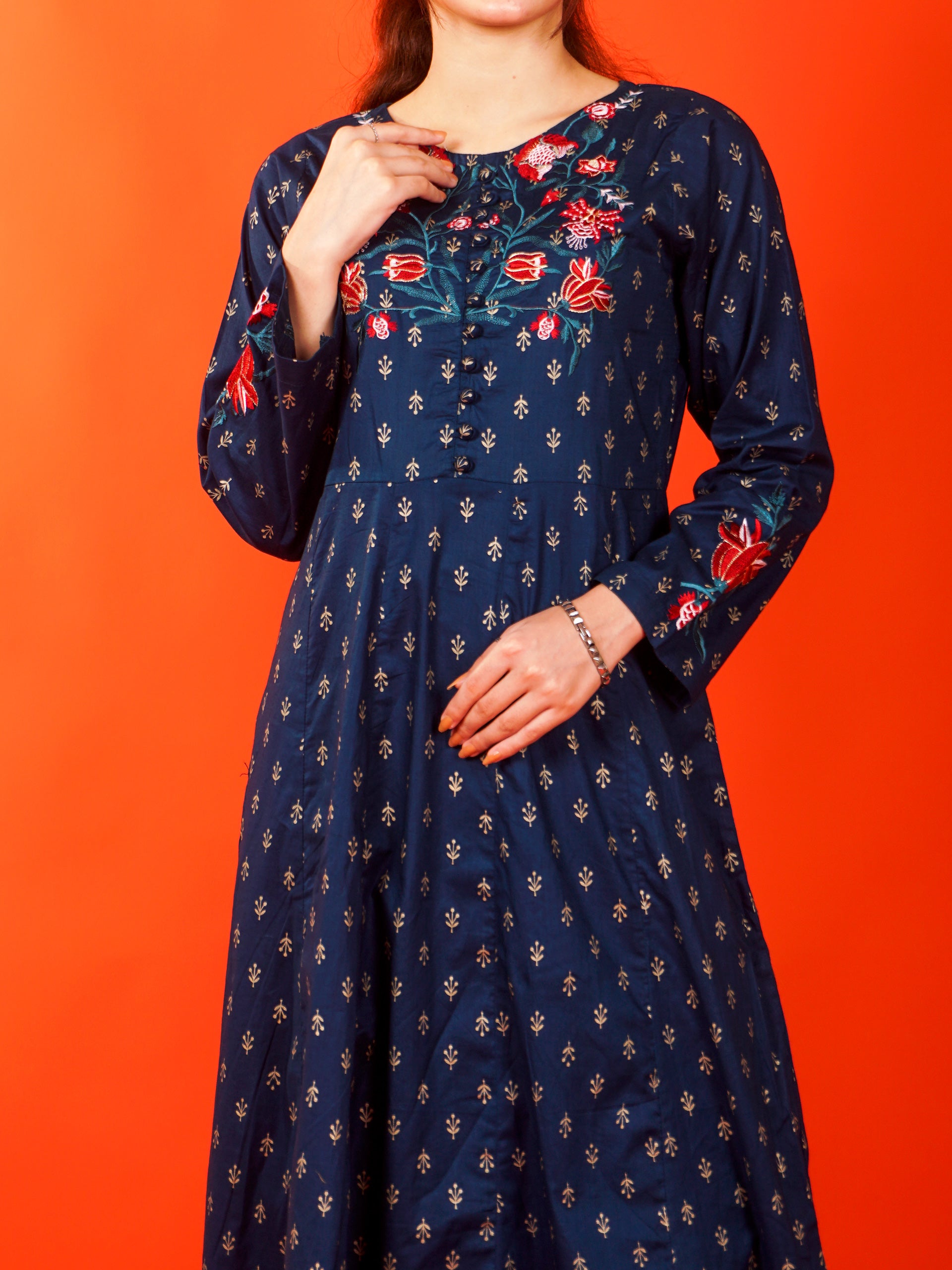 Blue Embroidered 2 pc - 54981