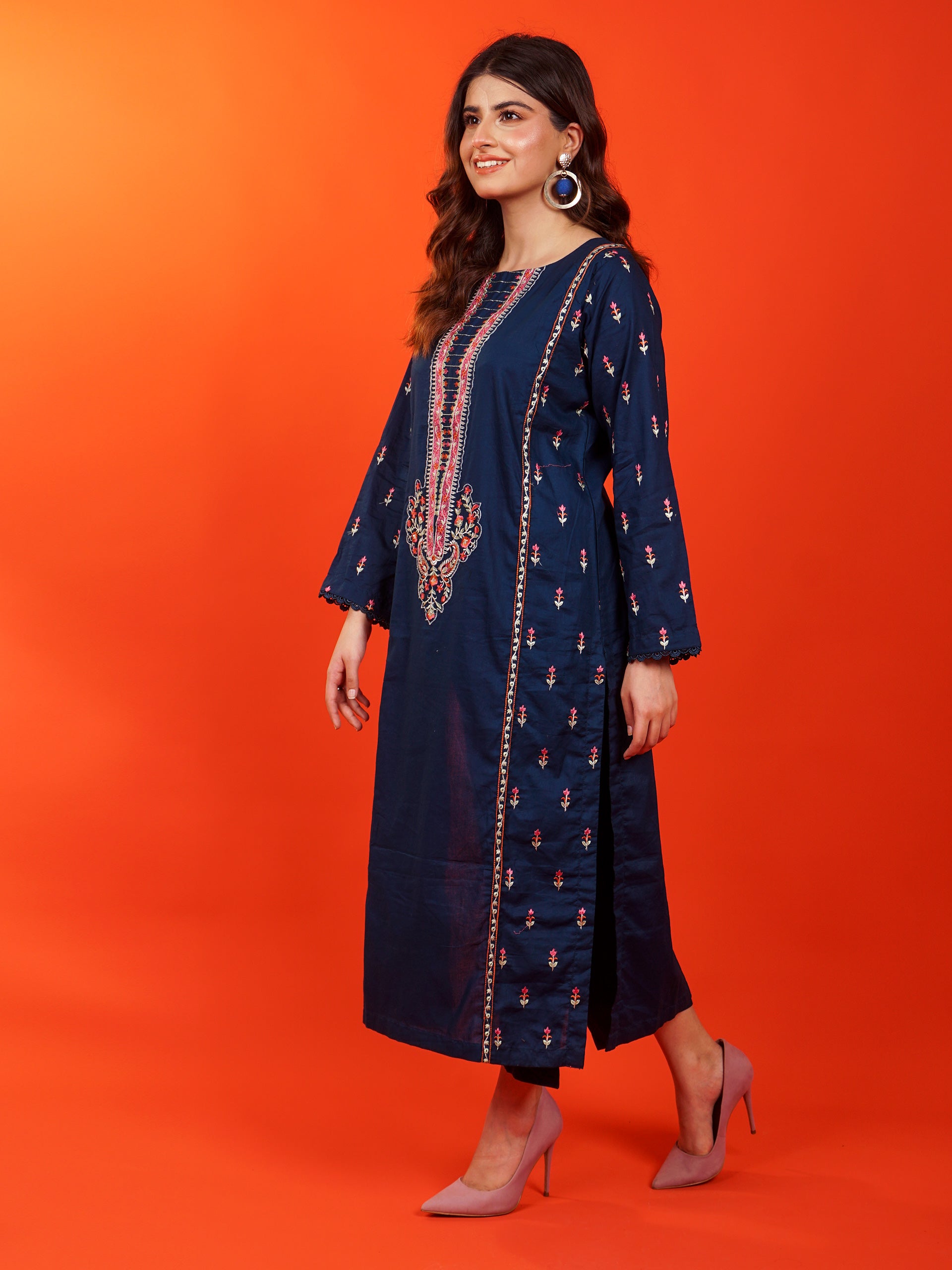 Blue Embroidered 2 pc - 54942