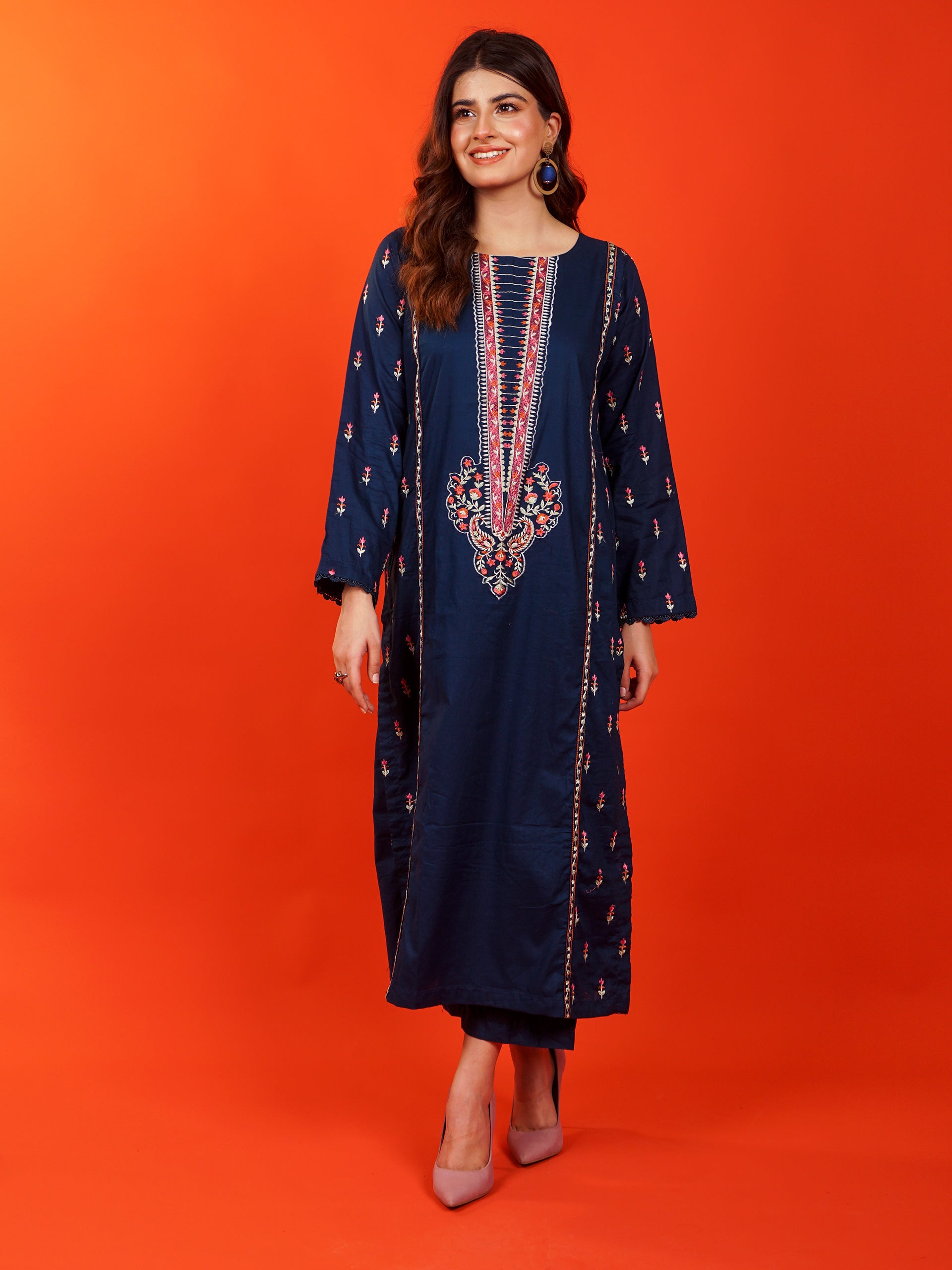 Blue Embroidered 2 pc - 54942
