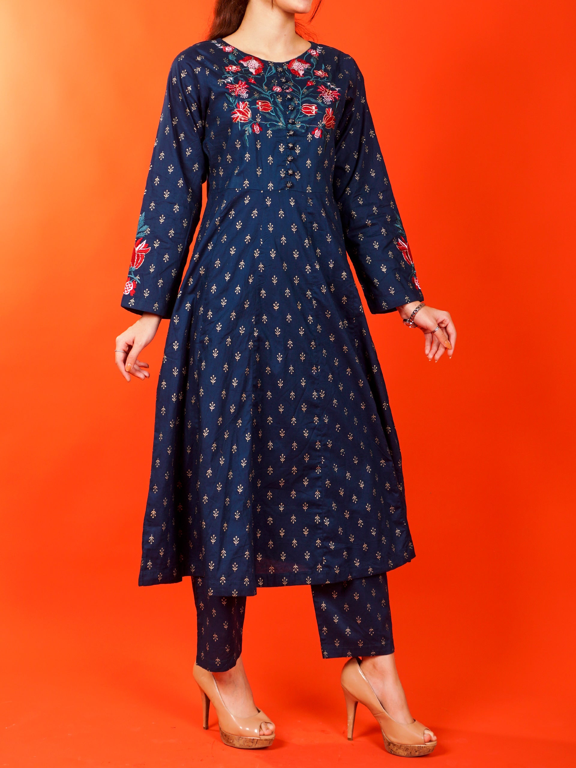 Blue Embroidered 2 pc - 54981
