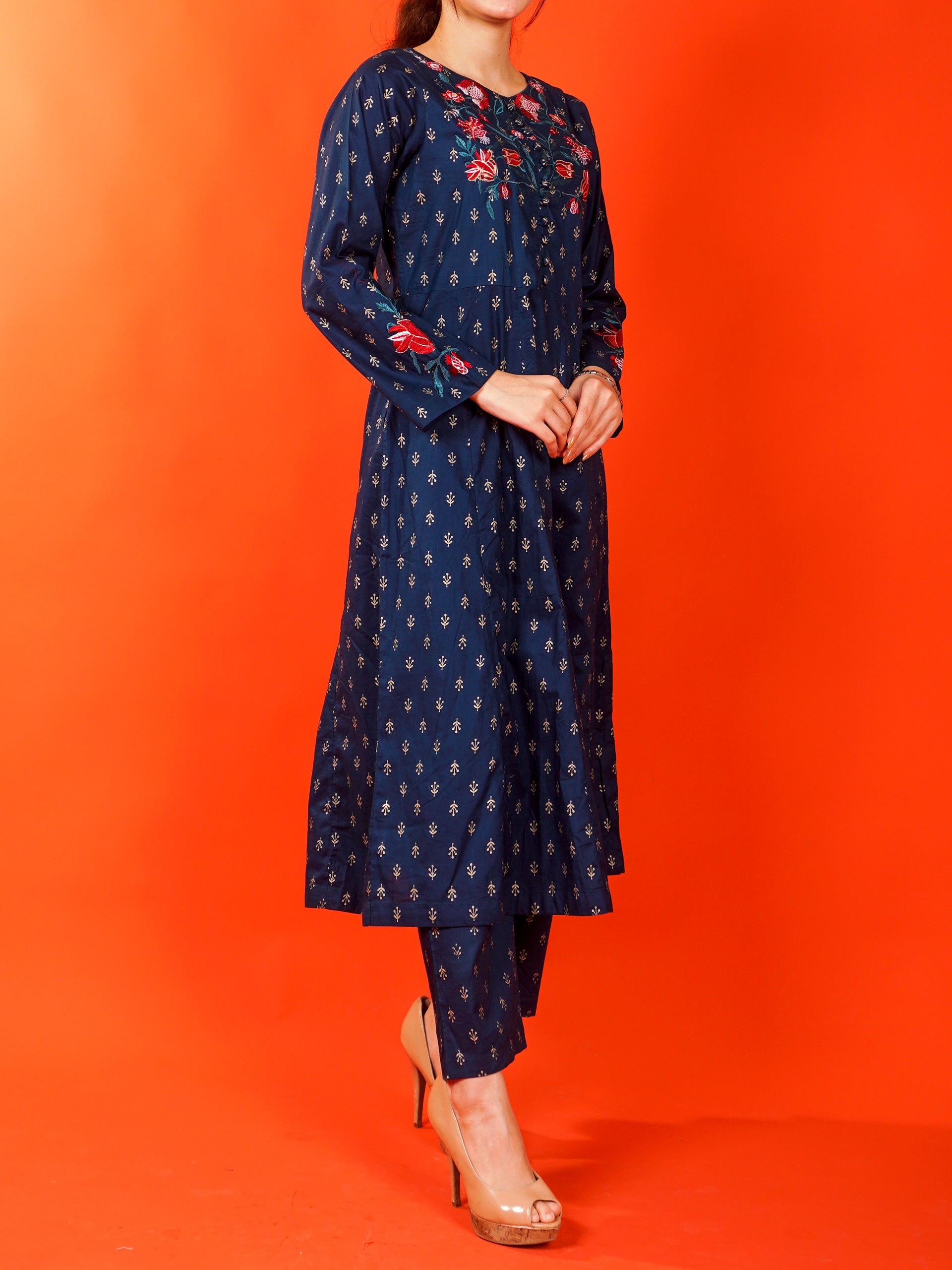 Blue Embroidered 2 pc - 54981