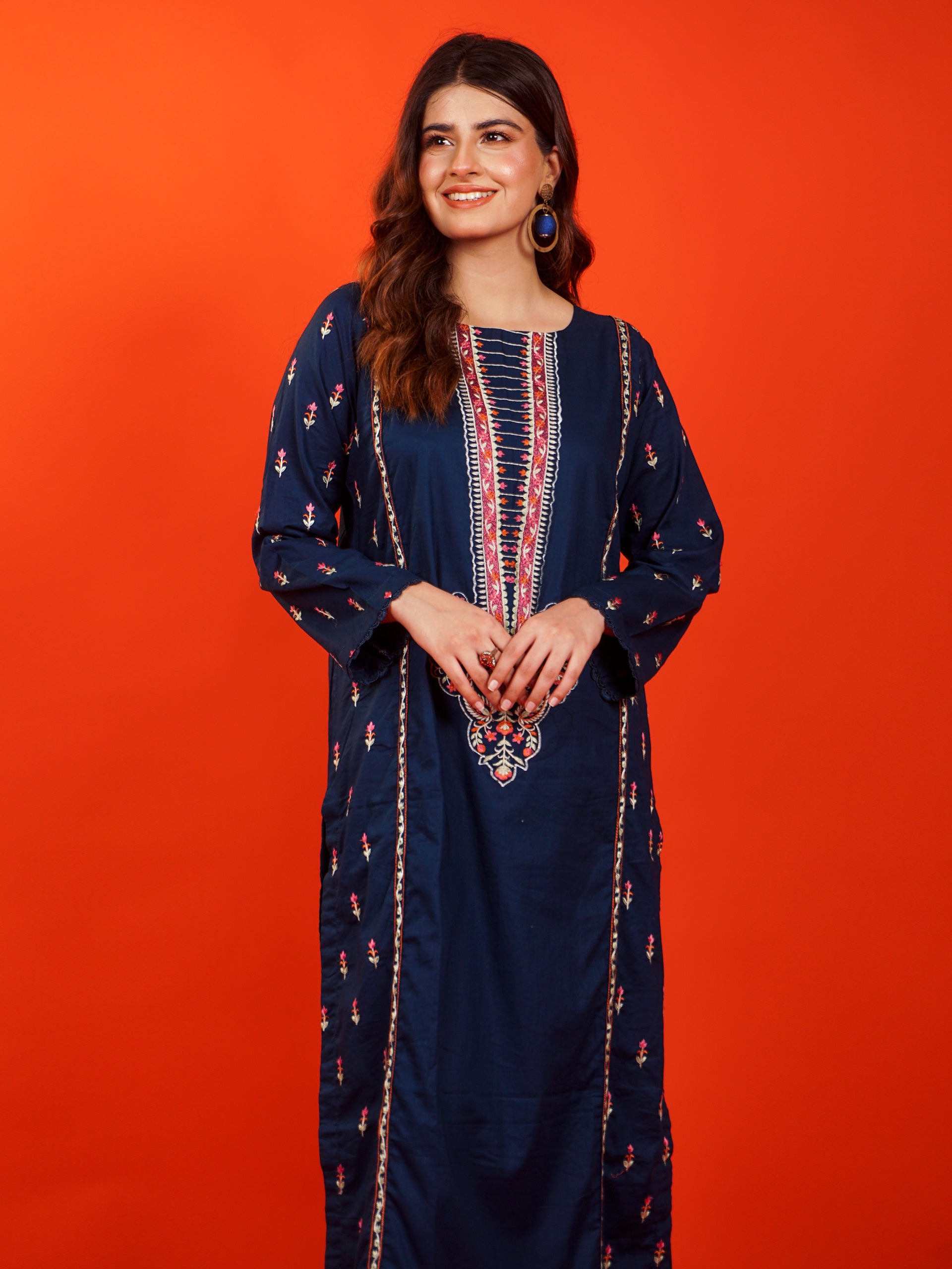 Blue Embroidered 2 pc - 54942