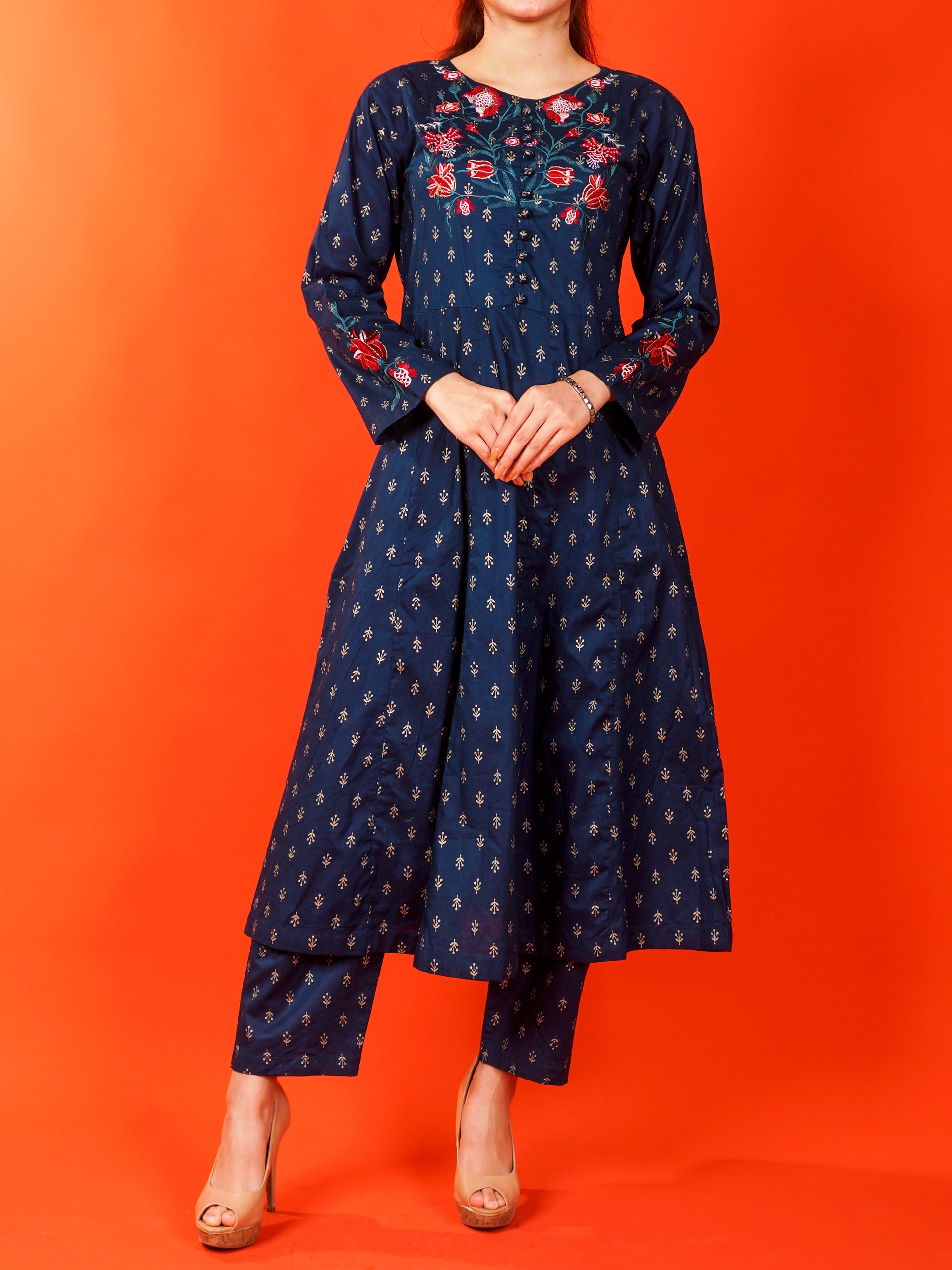 Blue Embroidered 2 pc - 54981