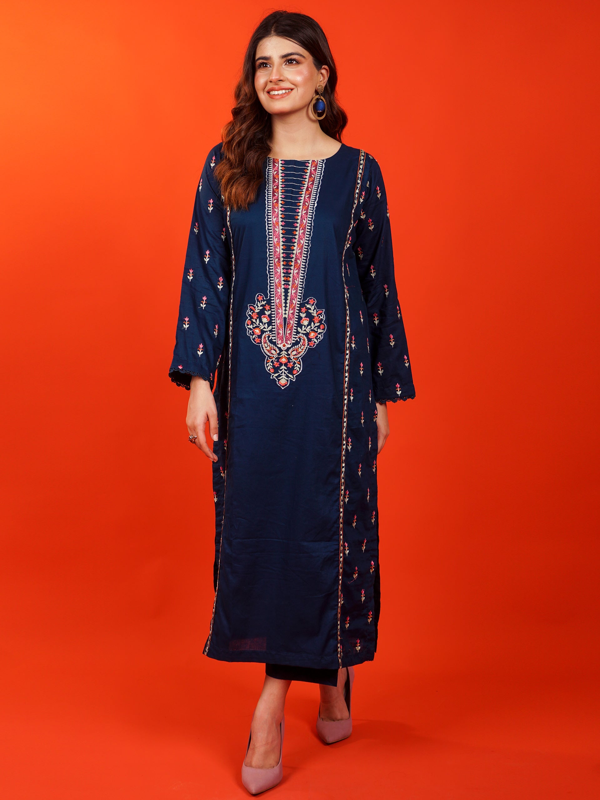 Blue Embroidered 2 pc - 54942