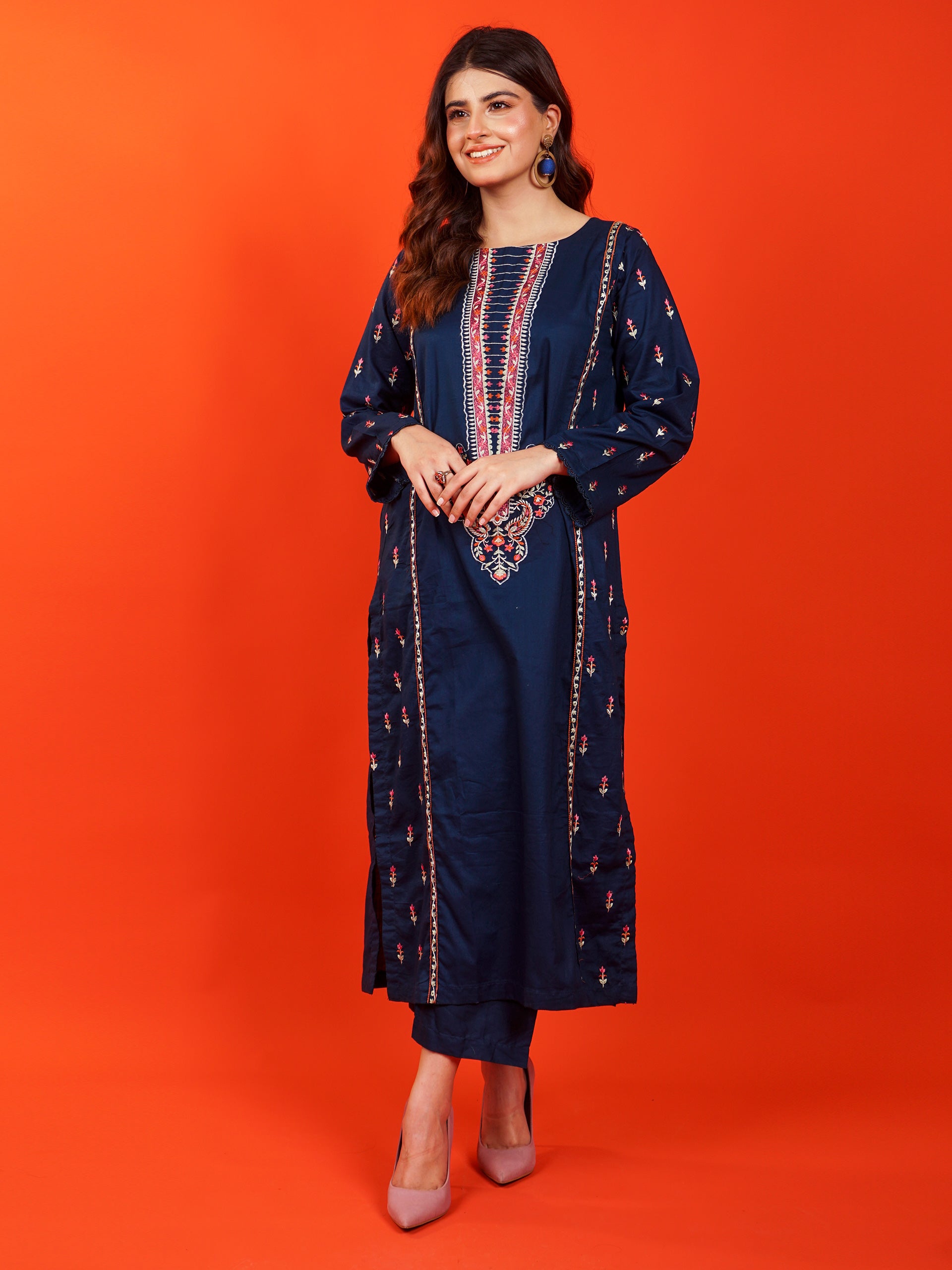 Blue Embroidered 2 pc - 54942