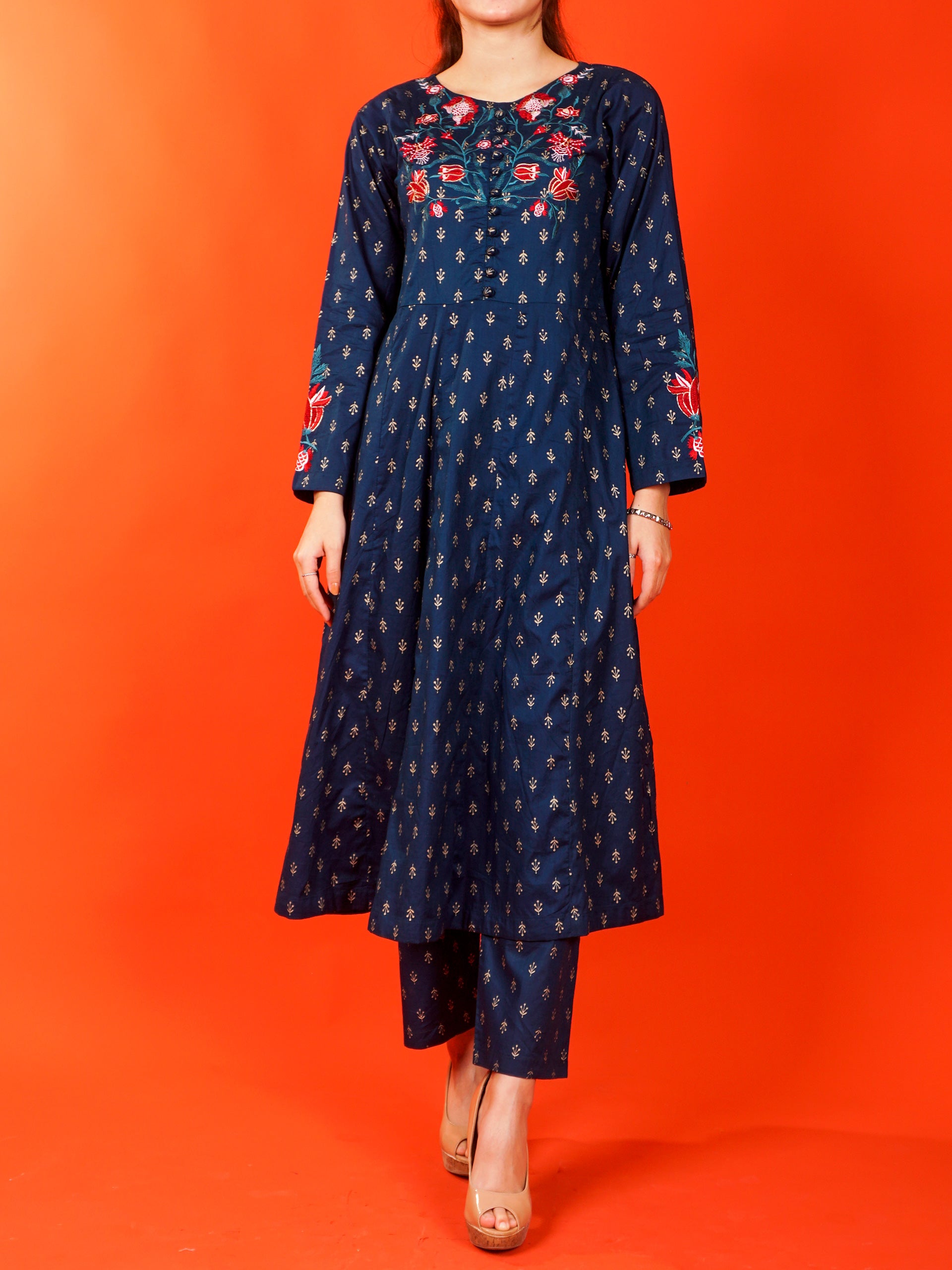Blue Embroidered 2 pc - 54981