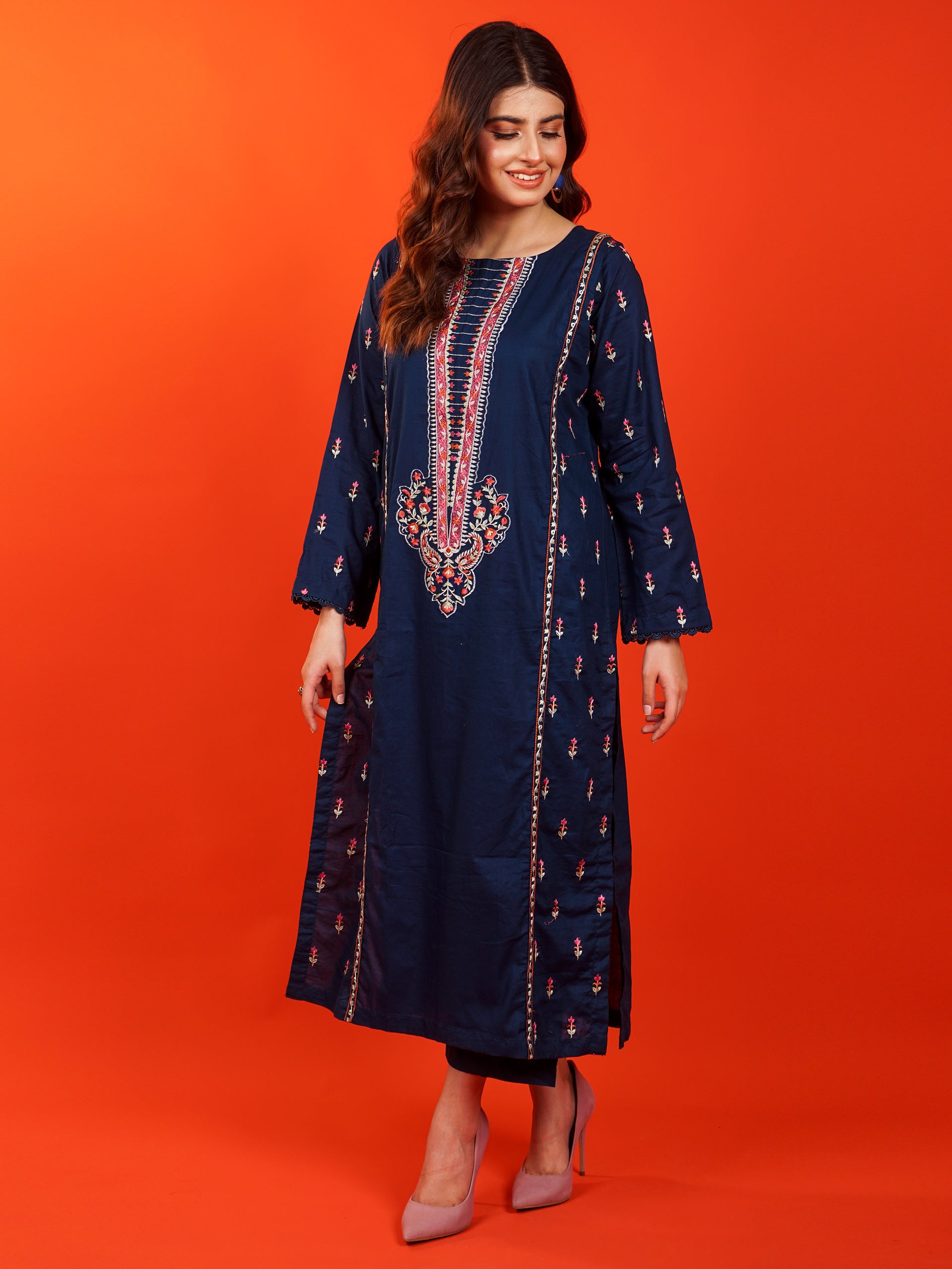 Blue Embroidered 2 pc - 54942
