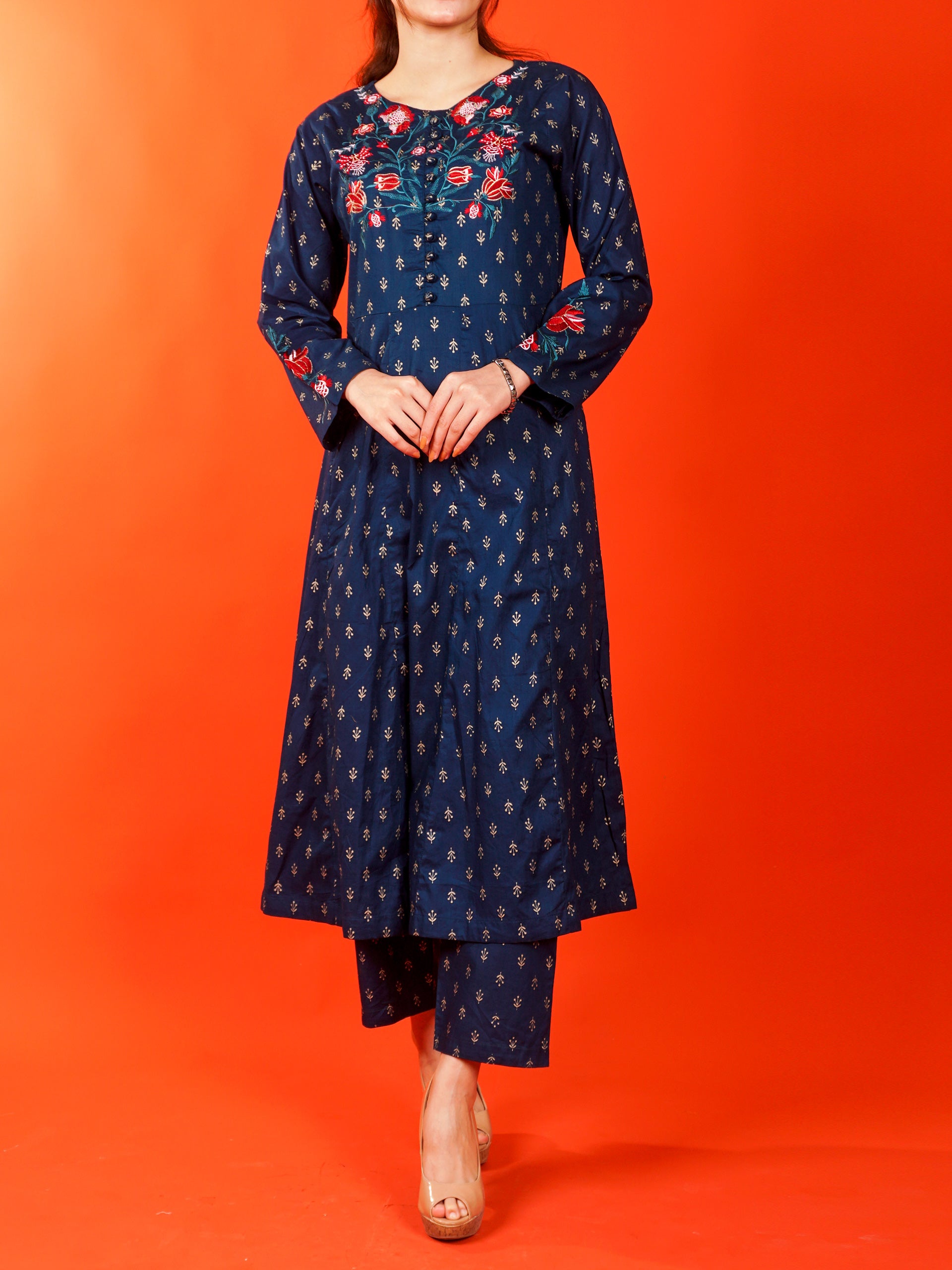 Blue Embroidered 2 pc - 54981