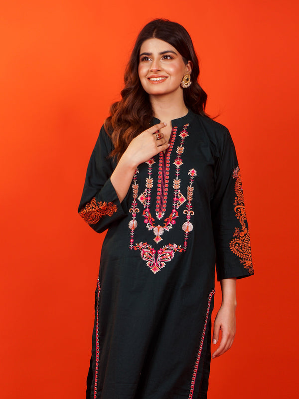 Green Embroidered Shirt - 54943A