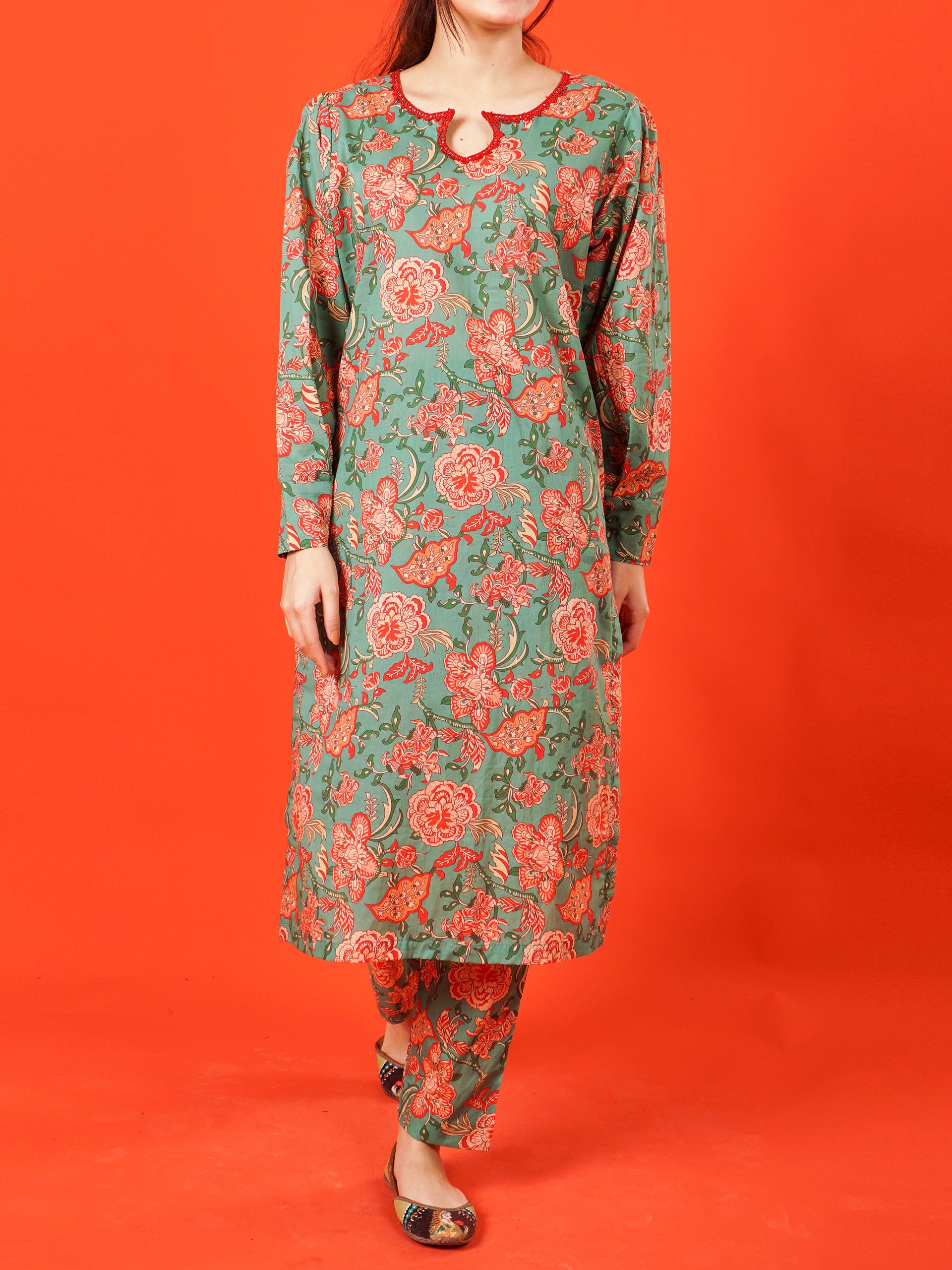 Green Digital Printed 2 pc - 54994
