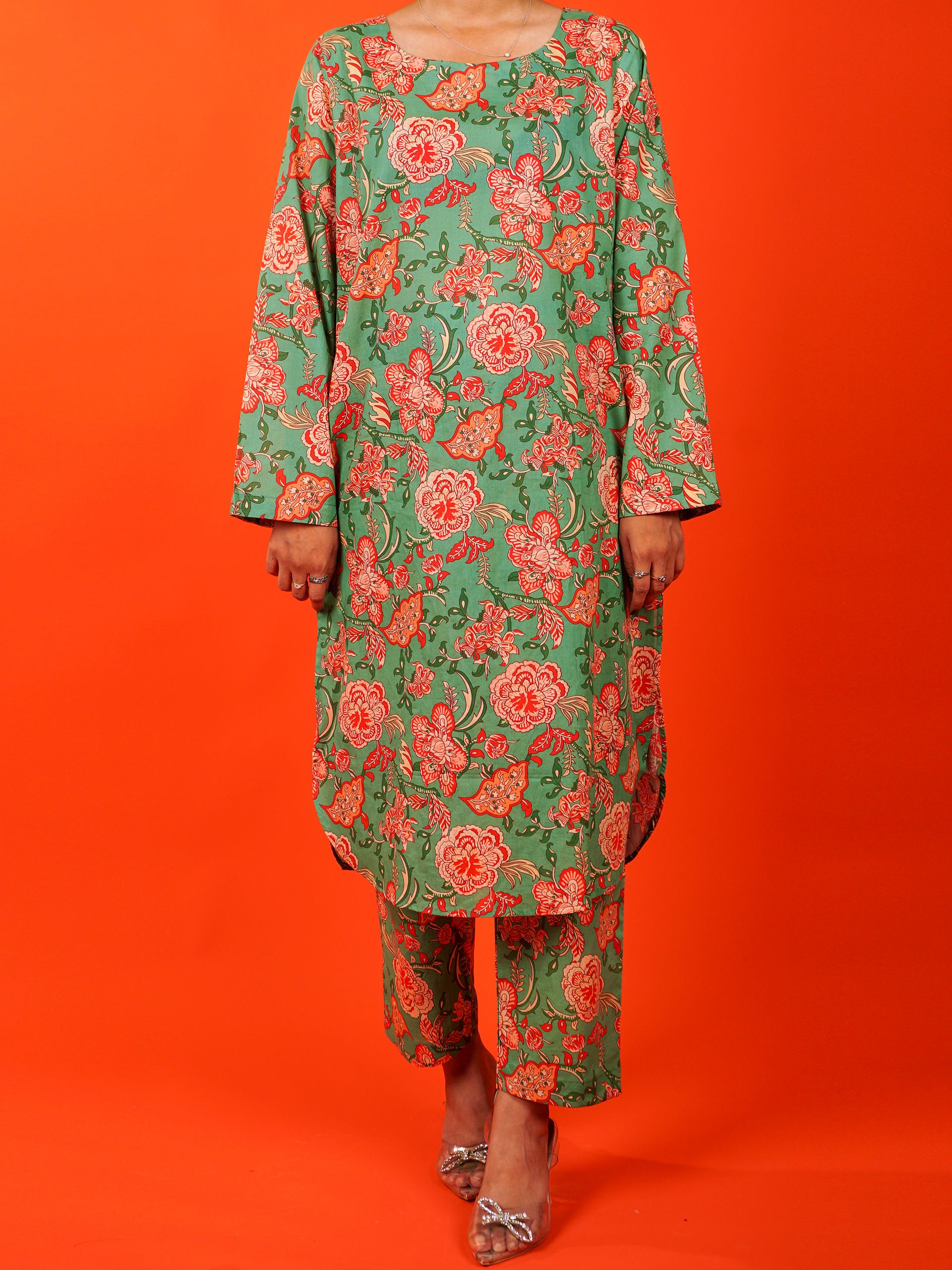 Green Digital Printed 2 pc - 54978