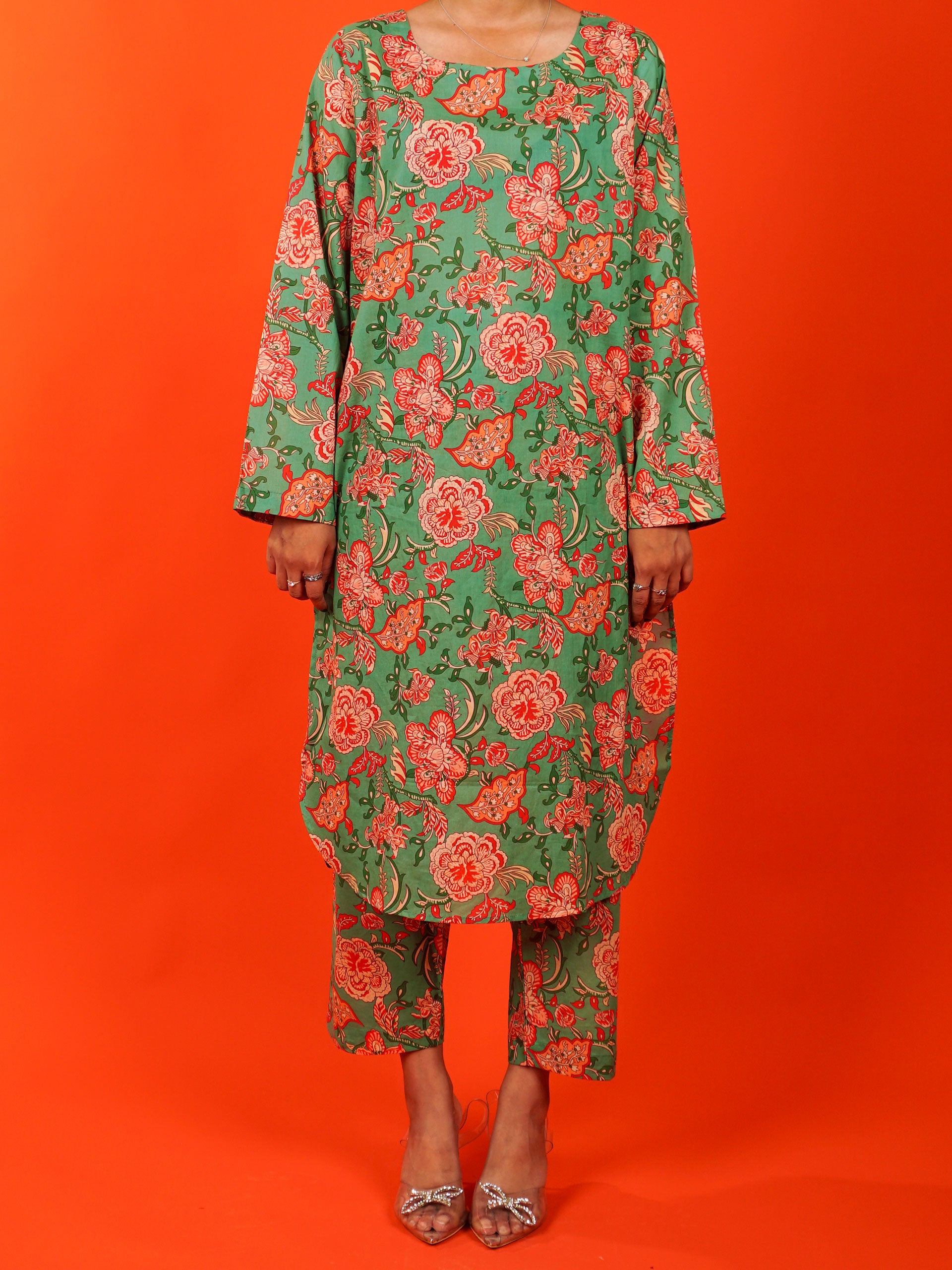 Green Digital Printed 2 pc - 54978