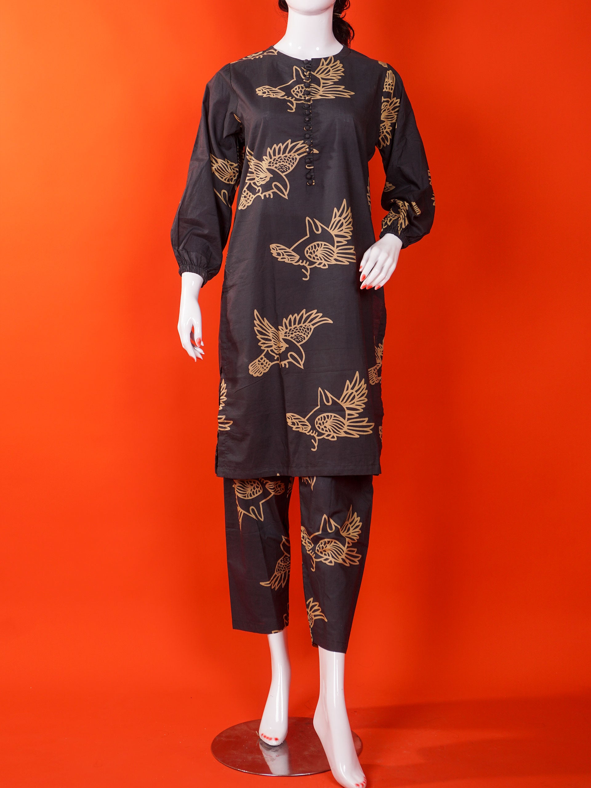 Grey Digital Printed 2 pc - 54968