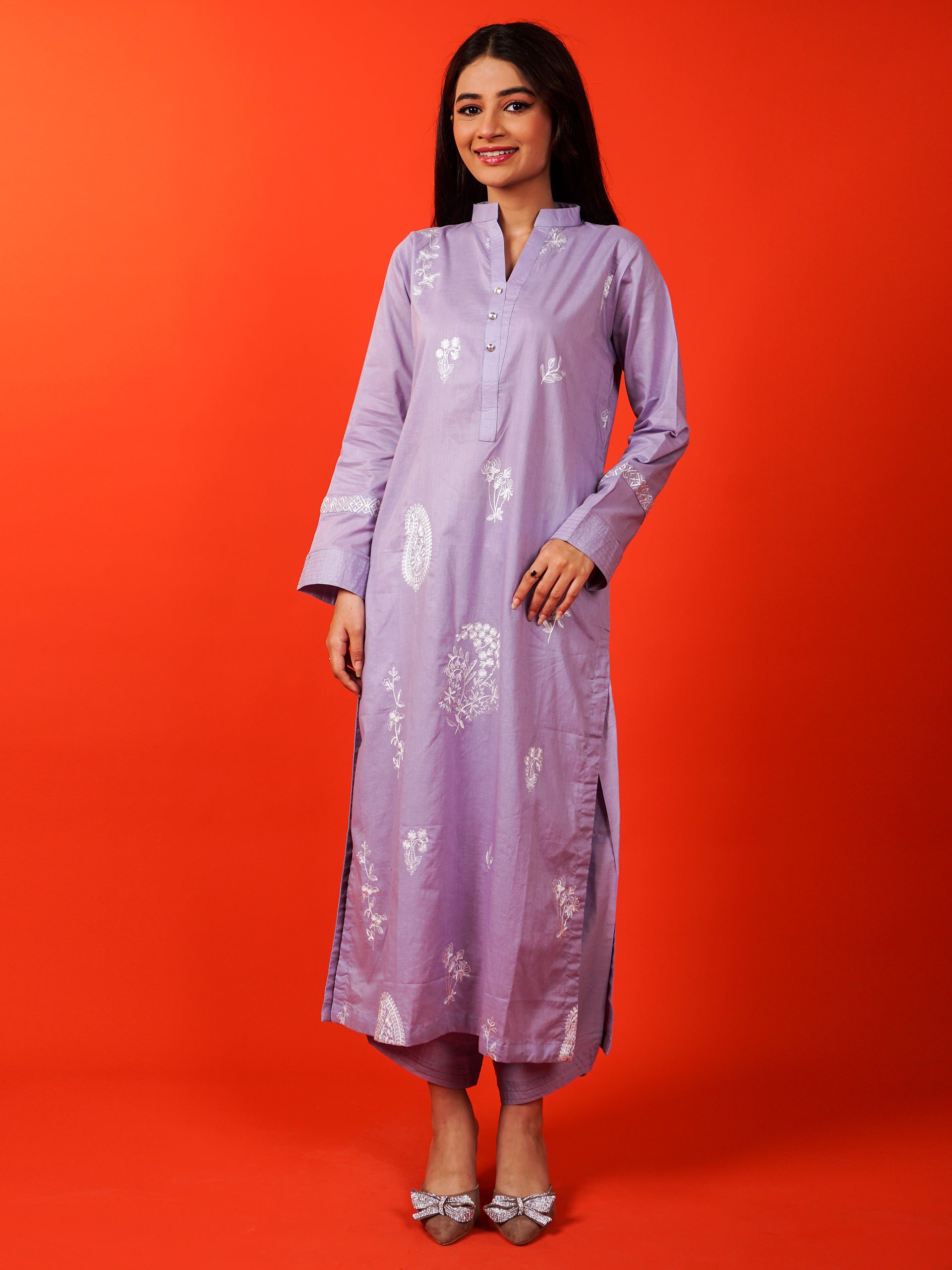 Light Purple Embroidered 2 pc - 54932