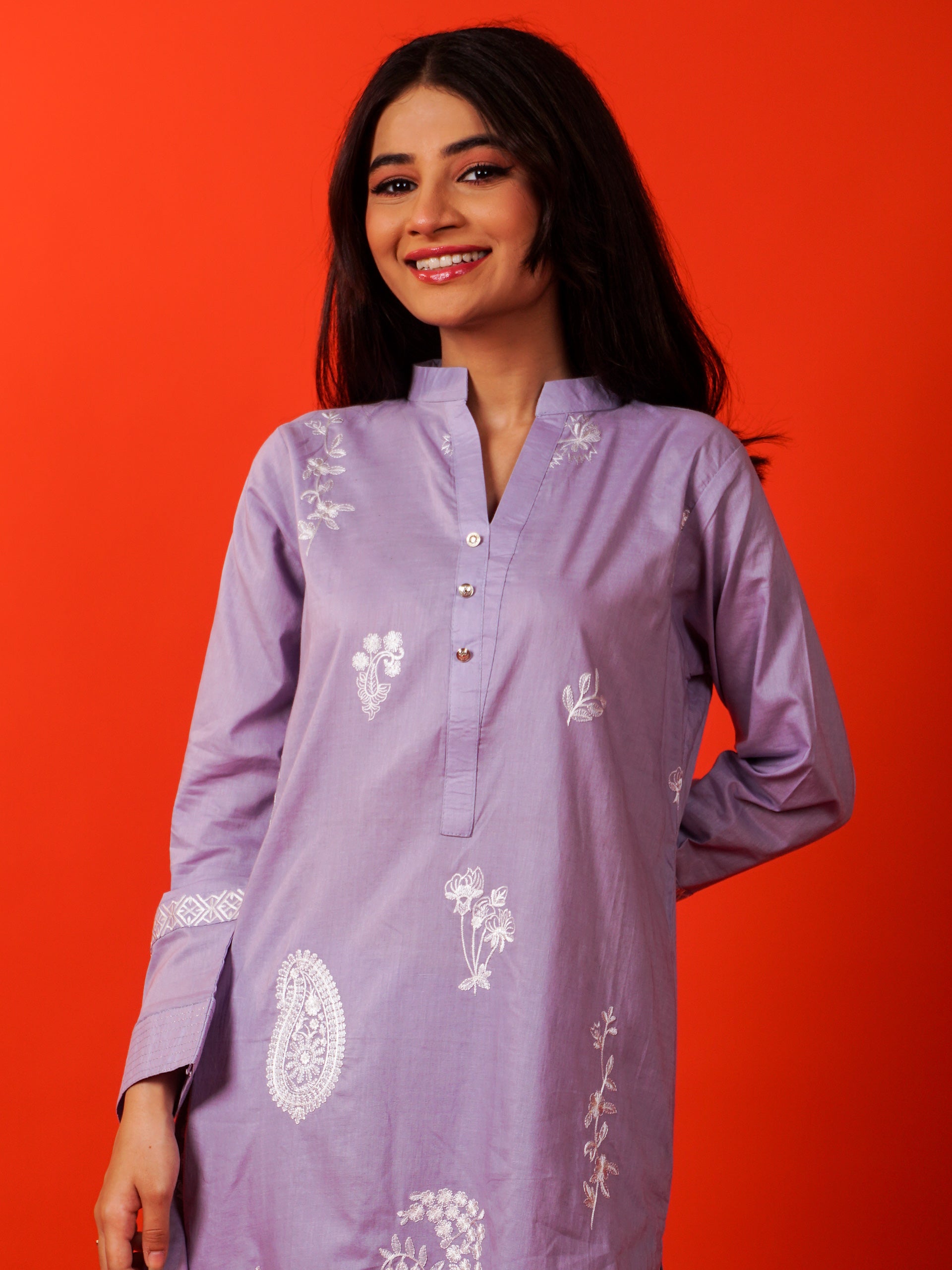 Light Purple Embroidered 2 pc - 54932