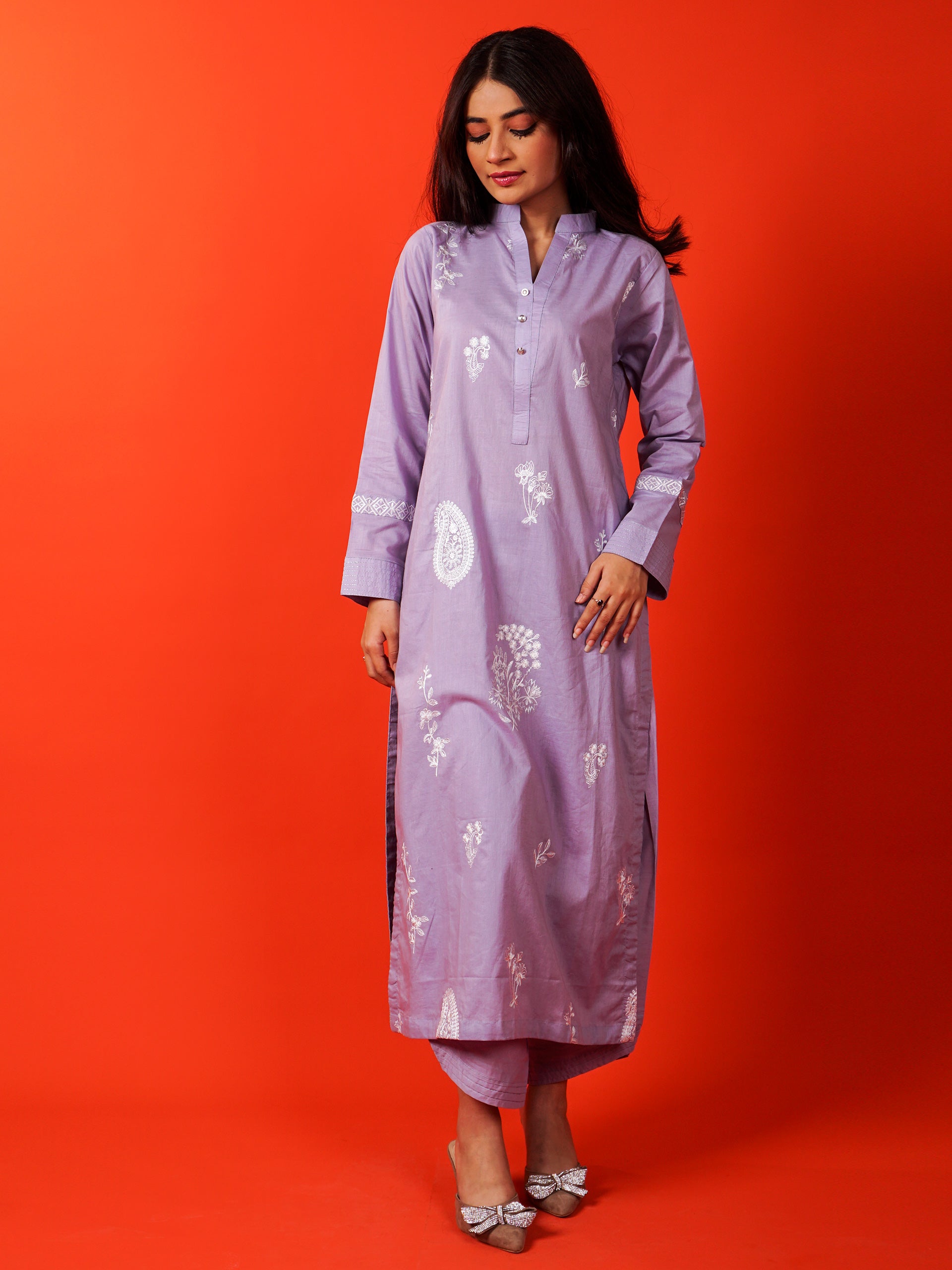 Light Purple Embroidered 2 pc - 54932