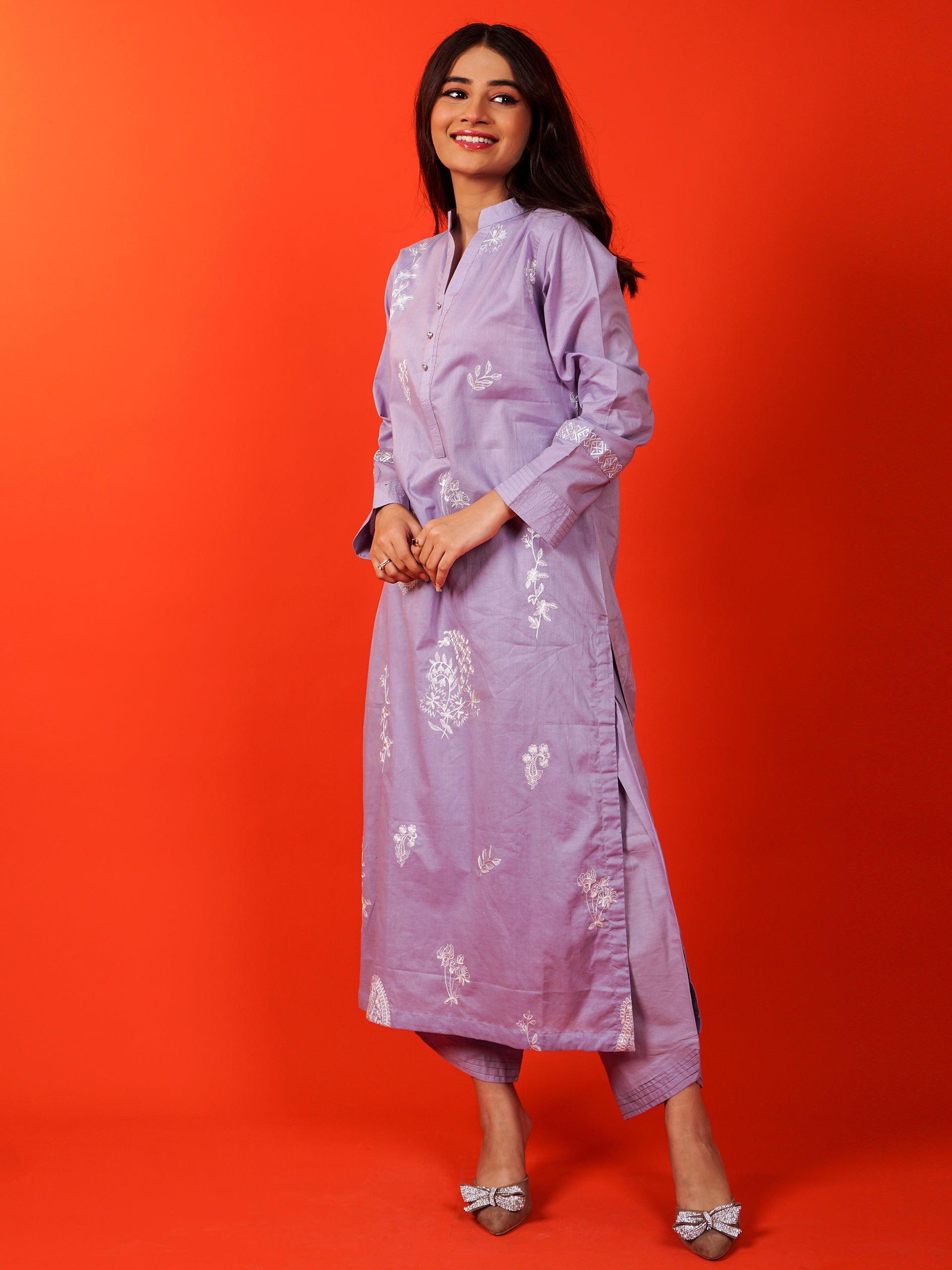 Light Purple Embroidered 2 pc - 54932