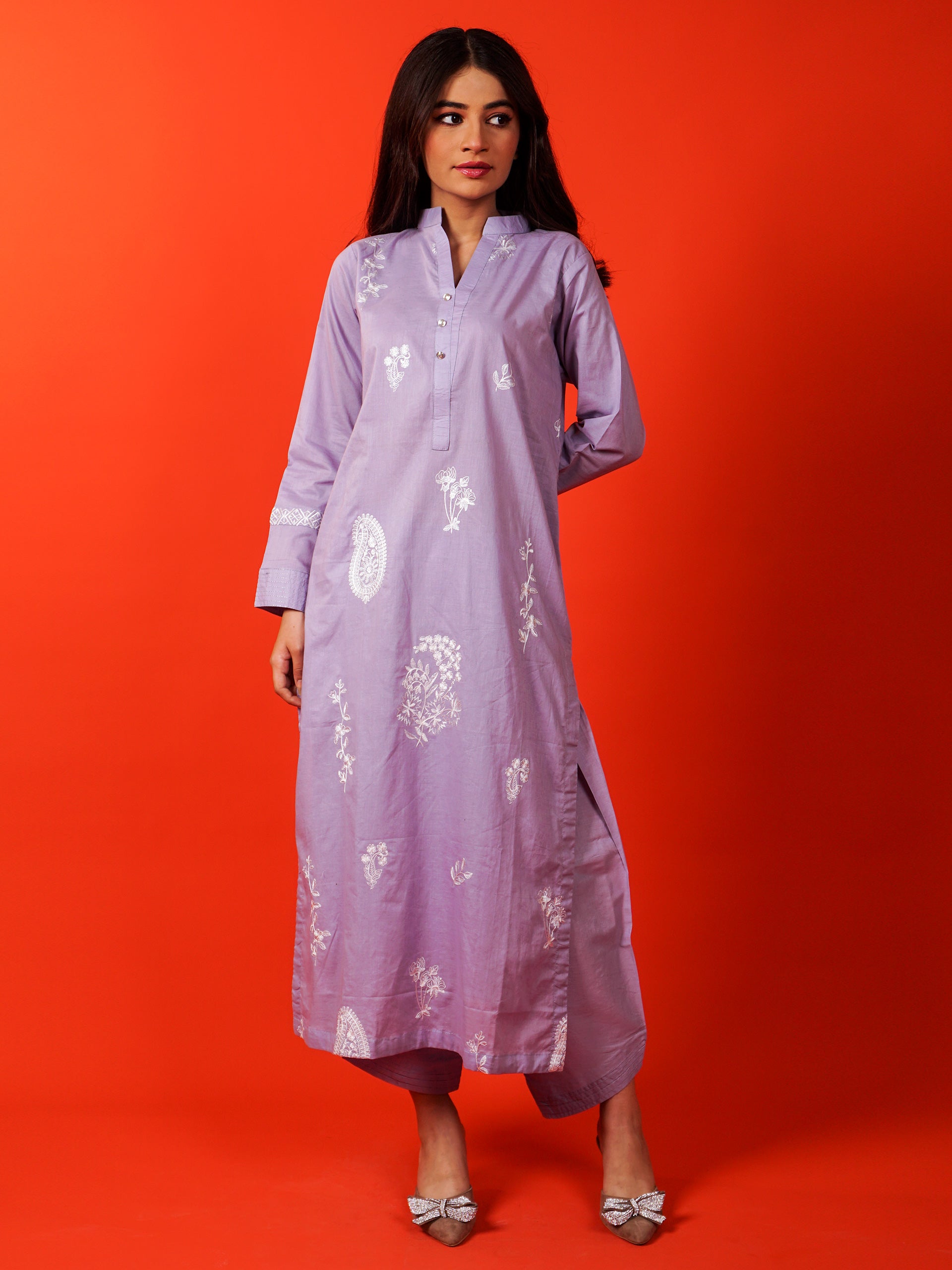 Light Purple Embroidered 2 pc - 54932