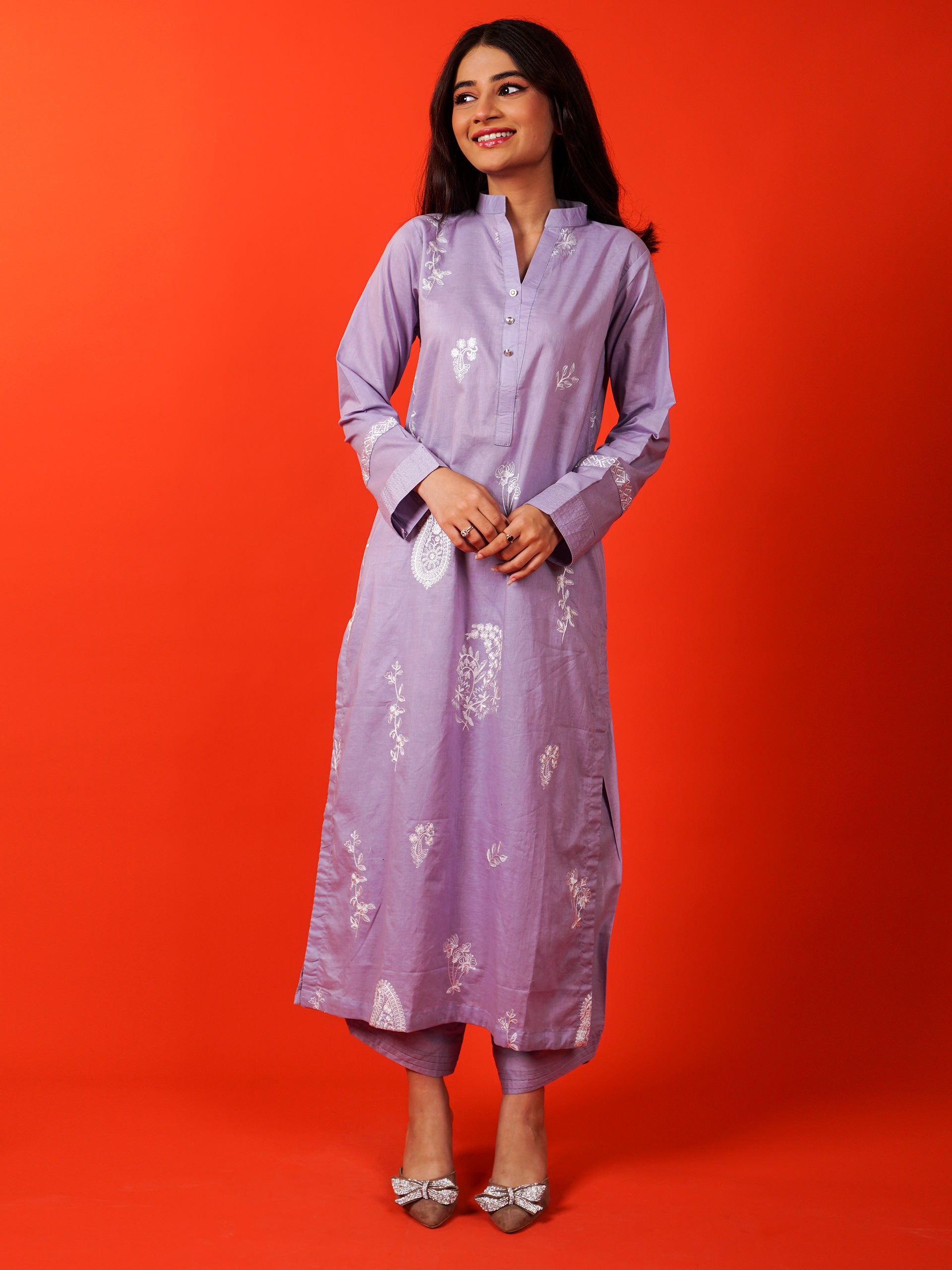 Light Purple Embroidered 2 pc - 54932