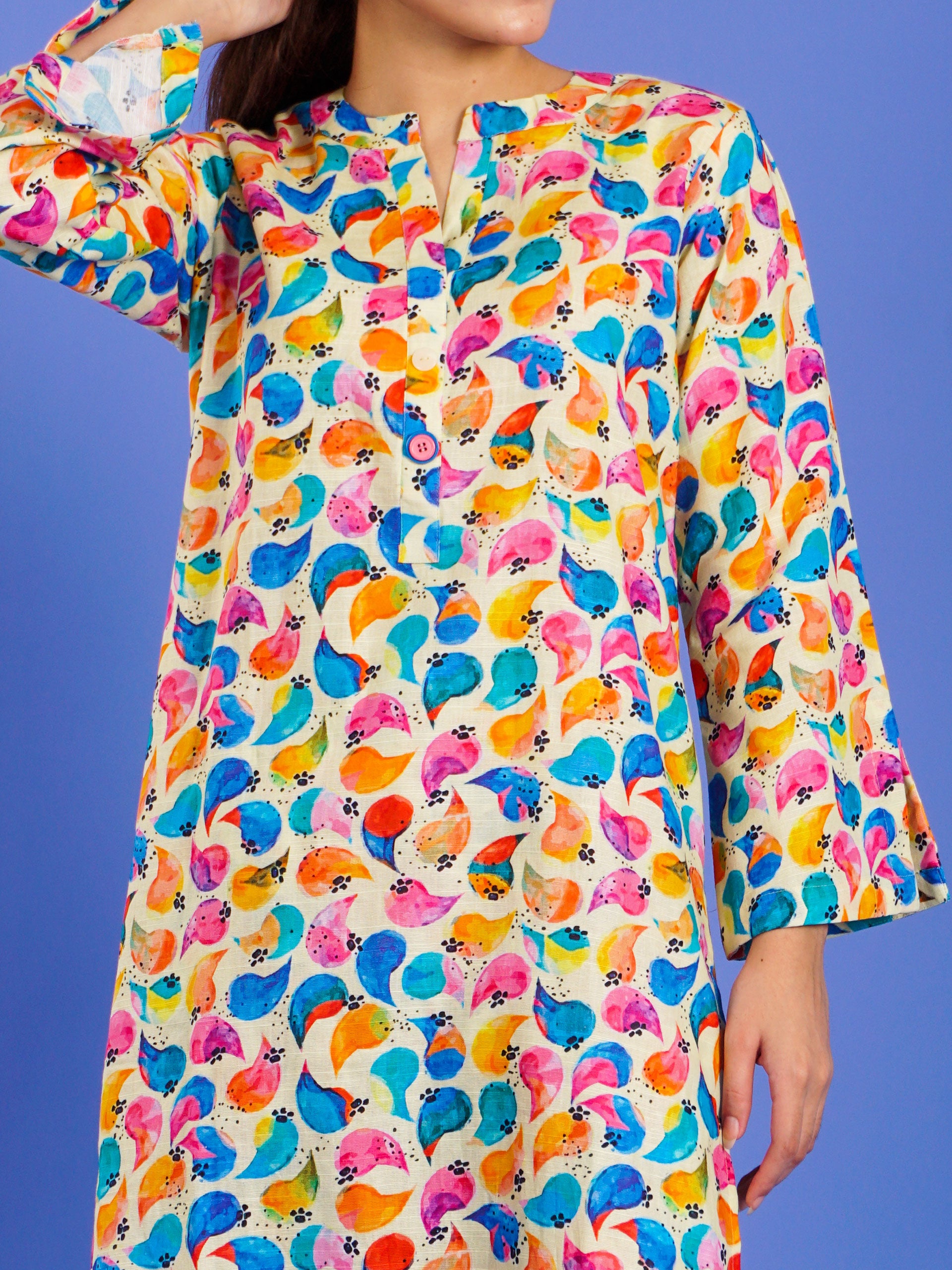 Skin Khaddar Digital Printed 2 pc - 55043
