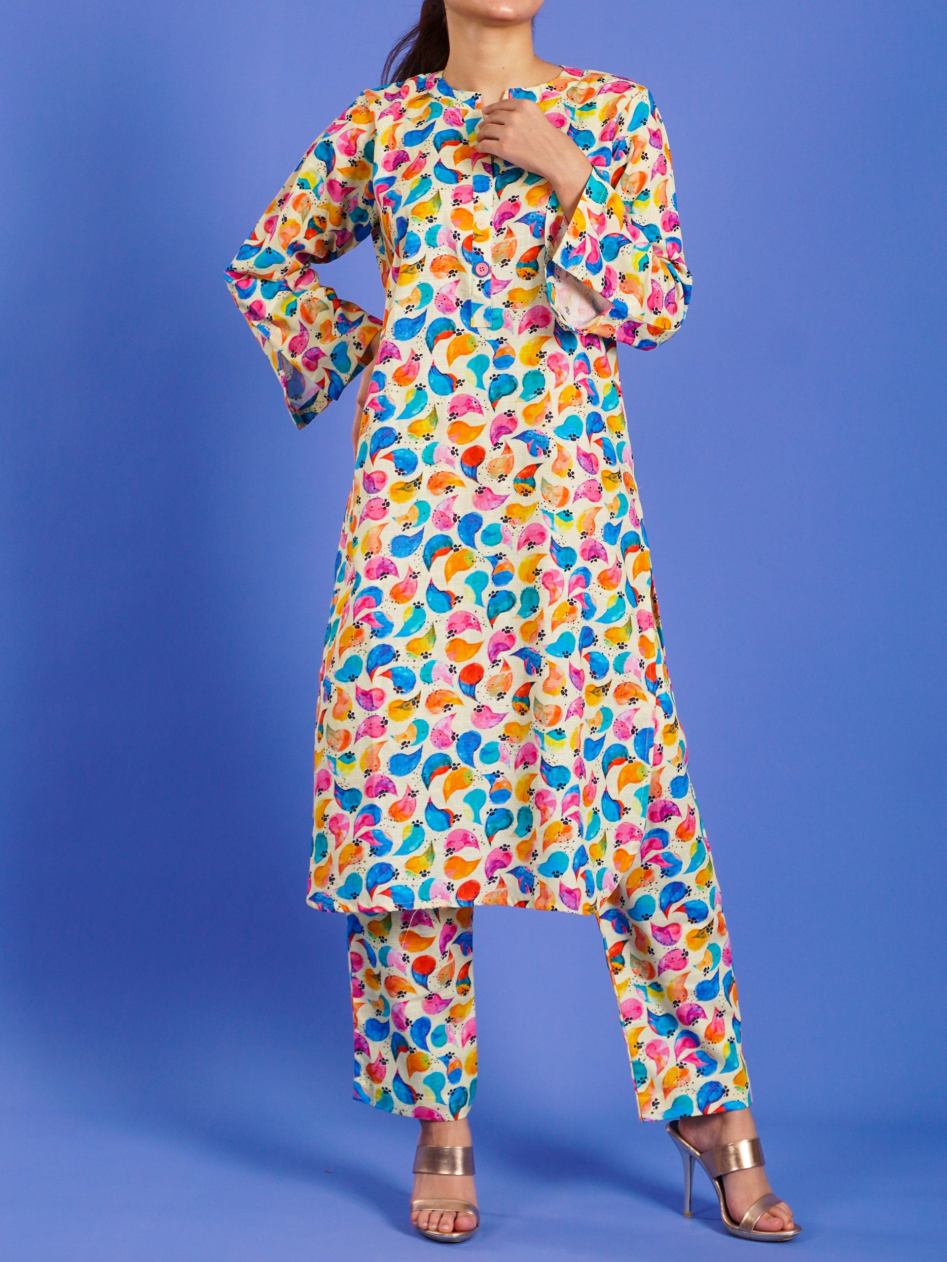 Skin Khaddar Digital Printed 2 pc - 55043