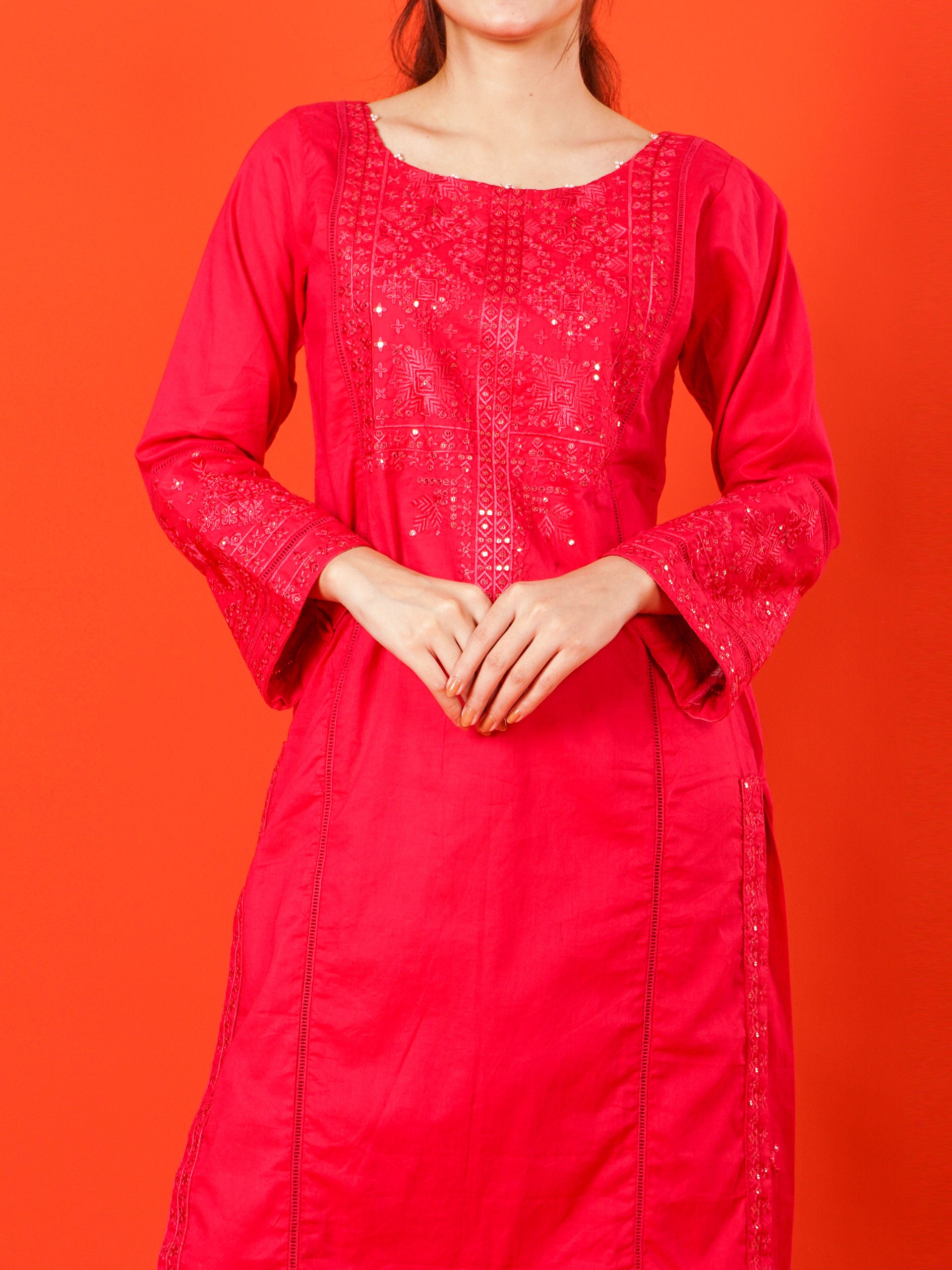 Pink Embroidered 2 pc - 54992