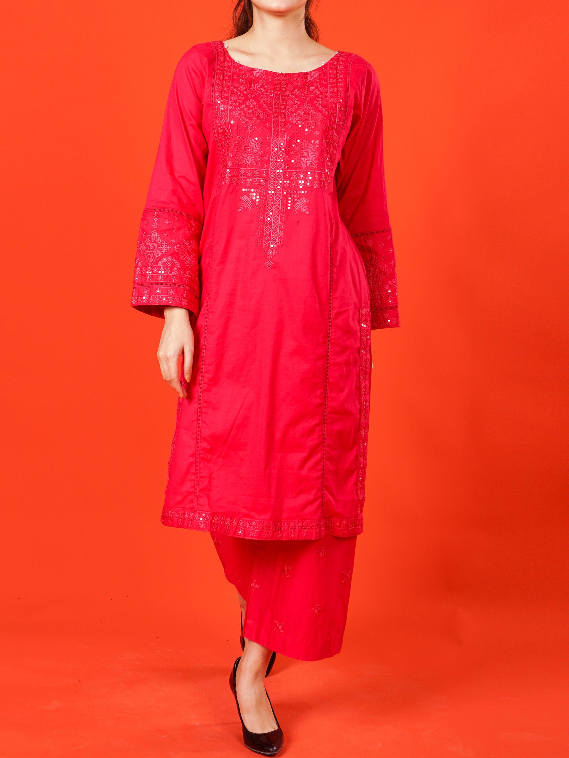 Pink Embroidered 2 pc - 54992