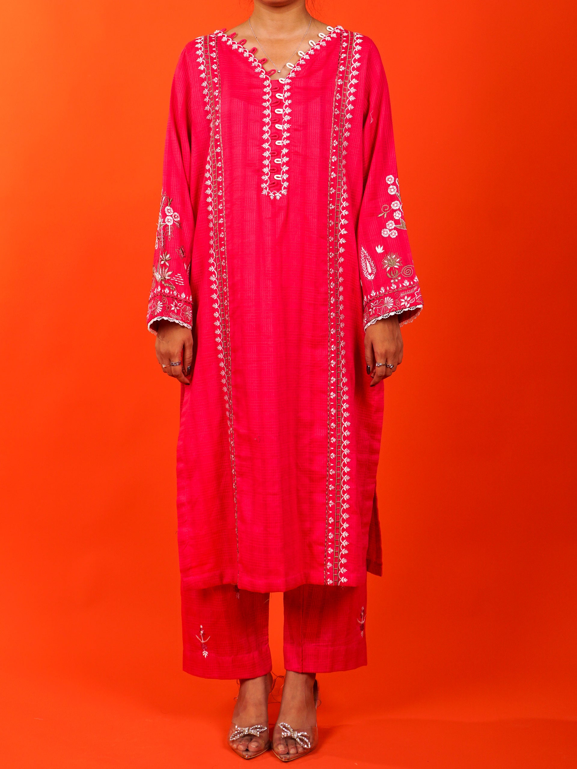 Pink Embroidered 2 pc - 54972
