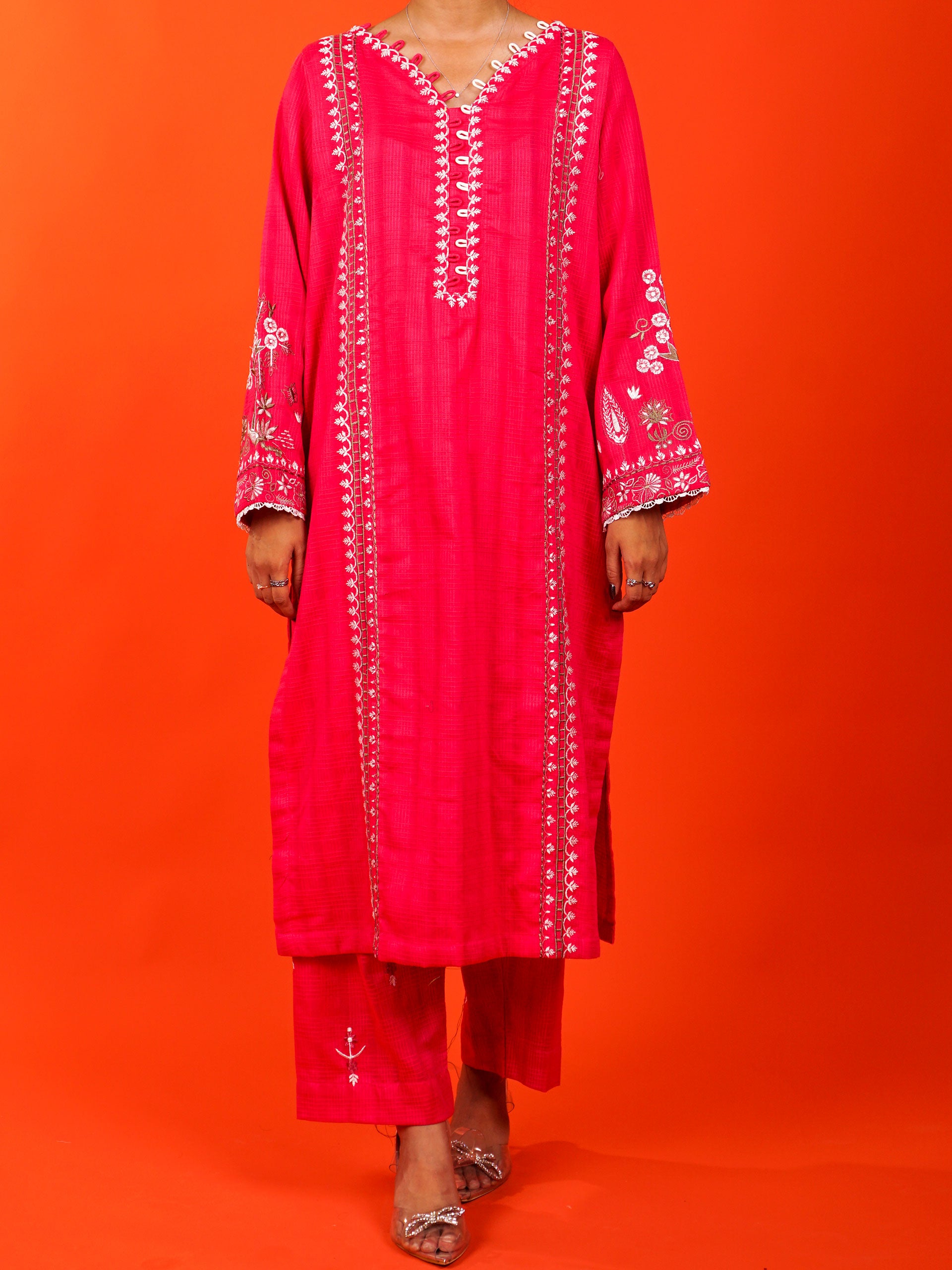 Pink Embroidered 2 pc - 54972