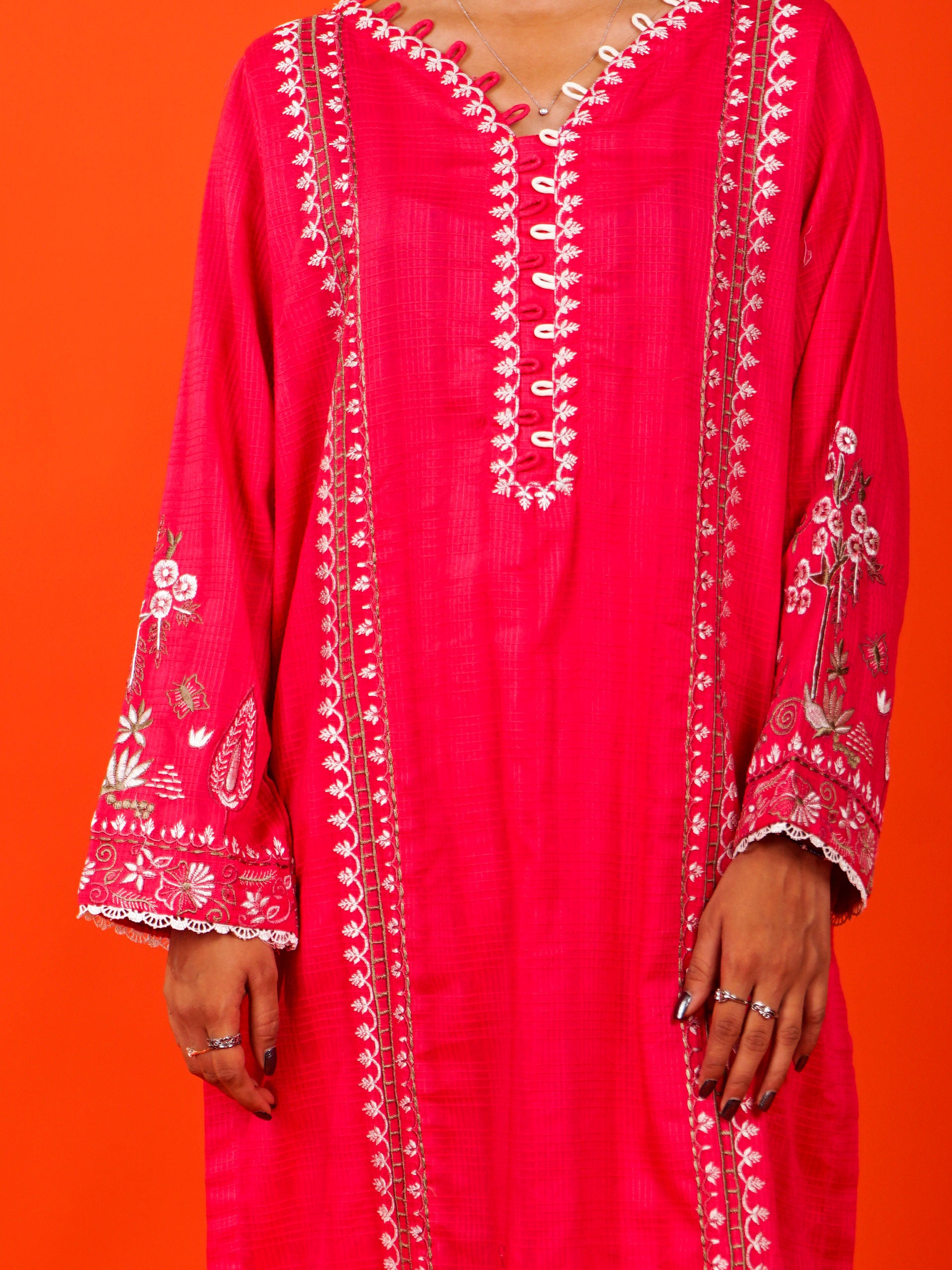 Pink Embroidered 2 pc - 54972