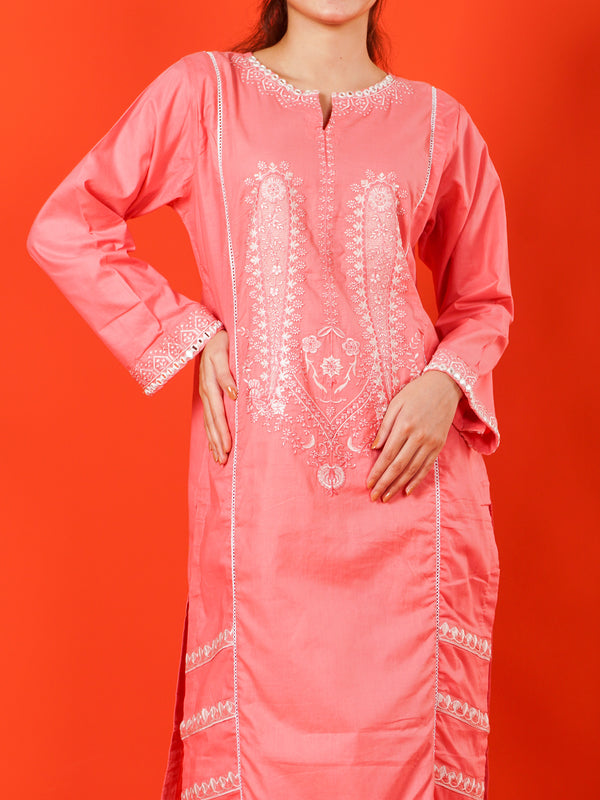 Pink Embroidered 2 pc - 55004