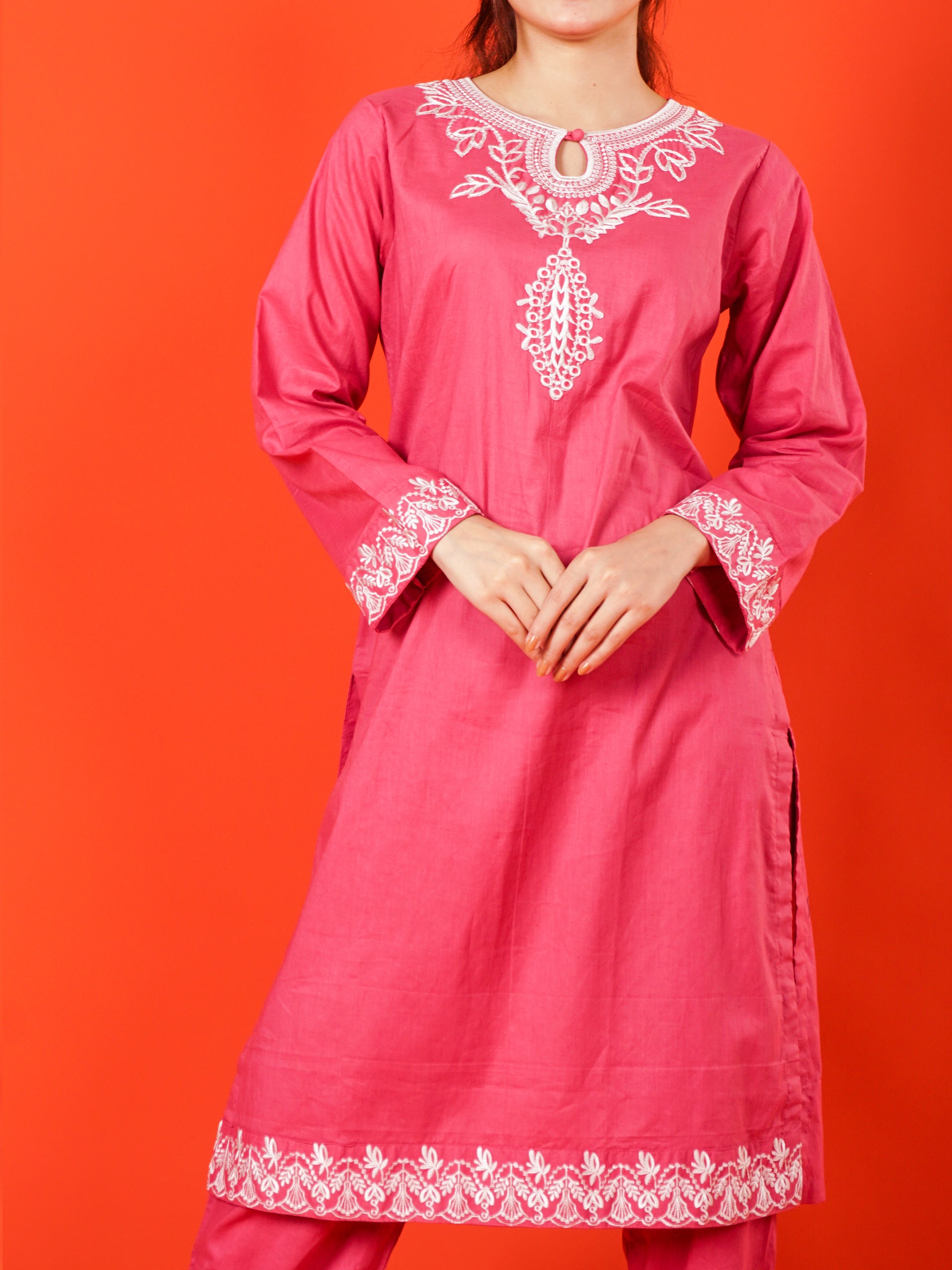 Pink Embroidered 2 pc - 54997