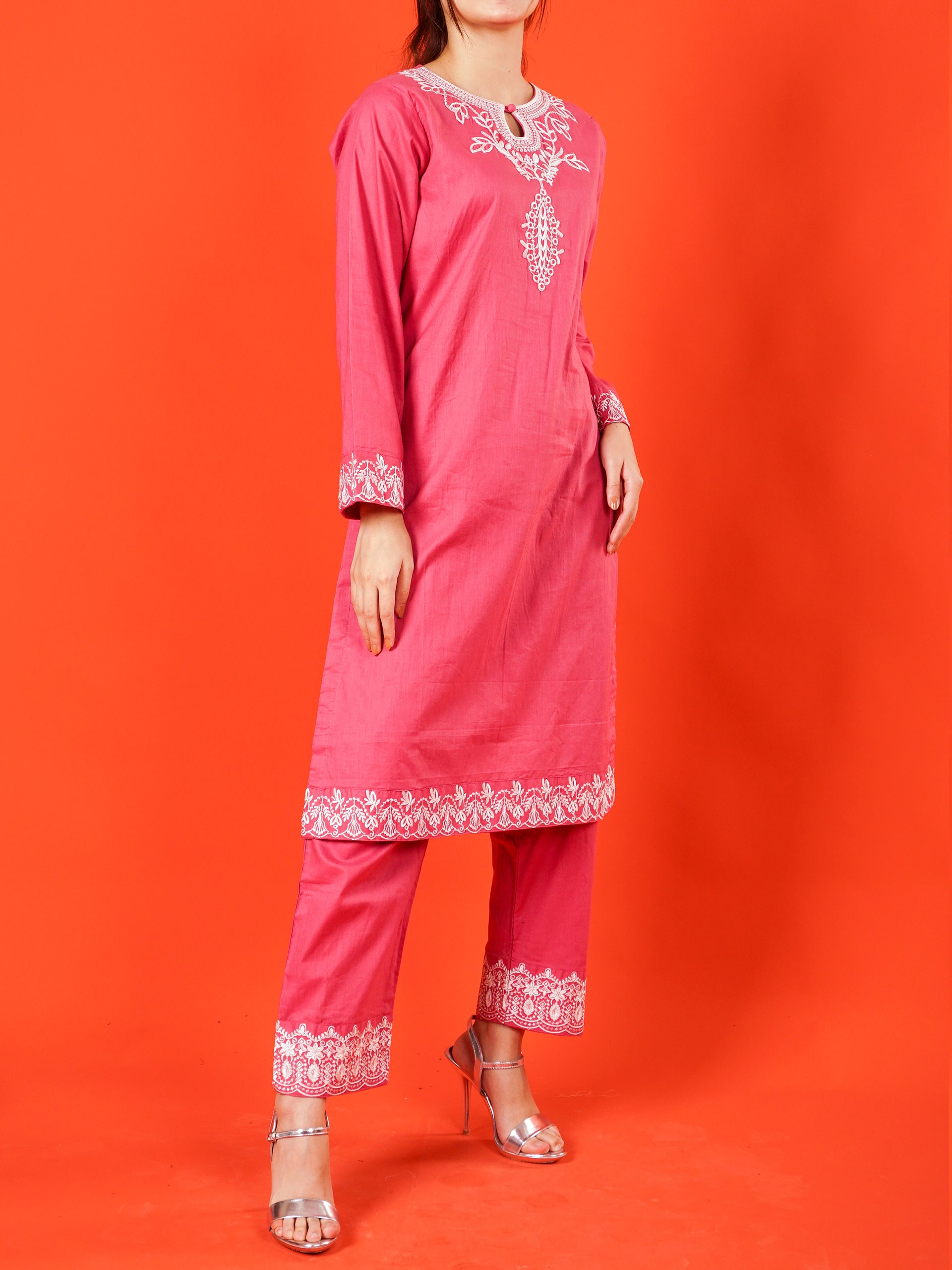 Pink Embroidered 2 pc - 54997